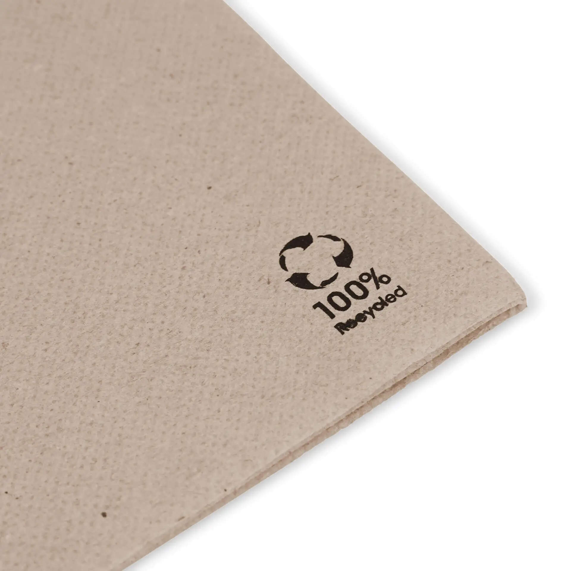 Recycled paper napkins (Premium) 25 x 25 cm, 2-ply, 1/4 fold