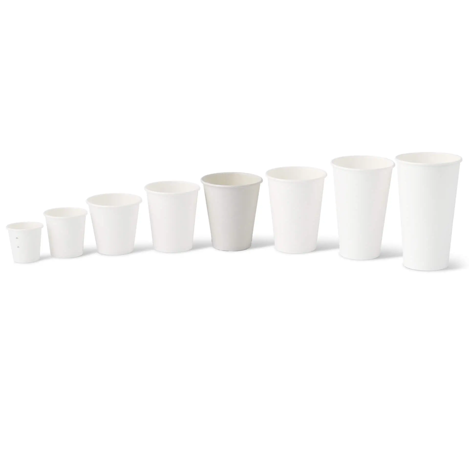 Paper cup 250 ml / 10 oz, Ø 90 mm, single wall, white, PLA-coated