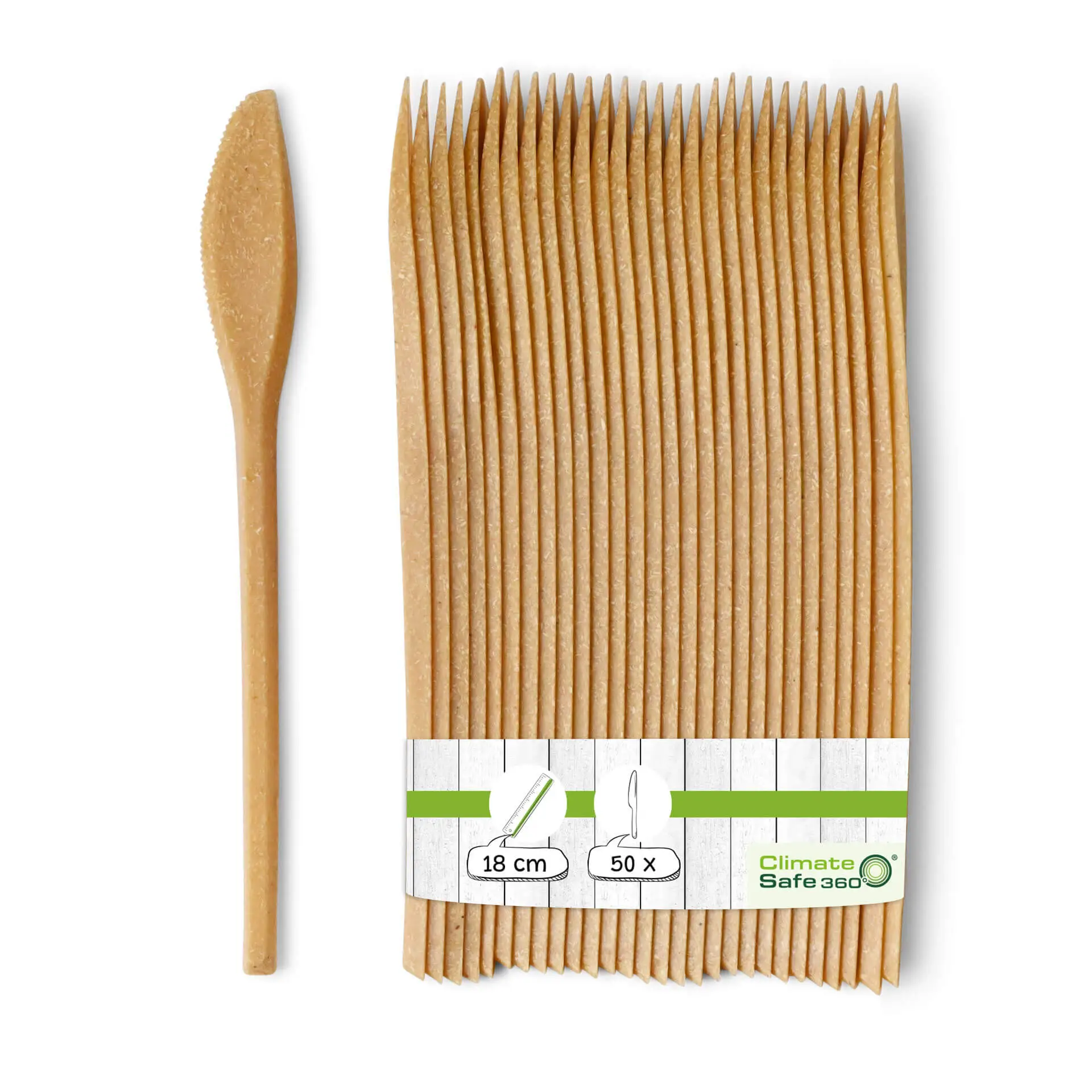 Reusable knives 18 cm, caramel / brown Reusable knives 18 cm, caramel / brown