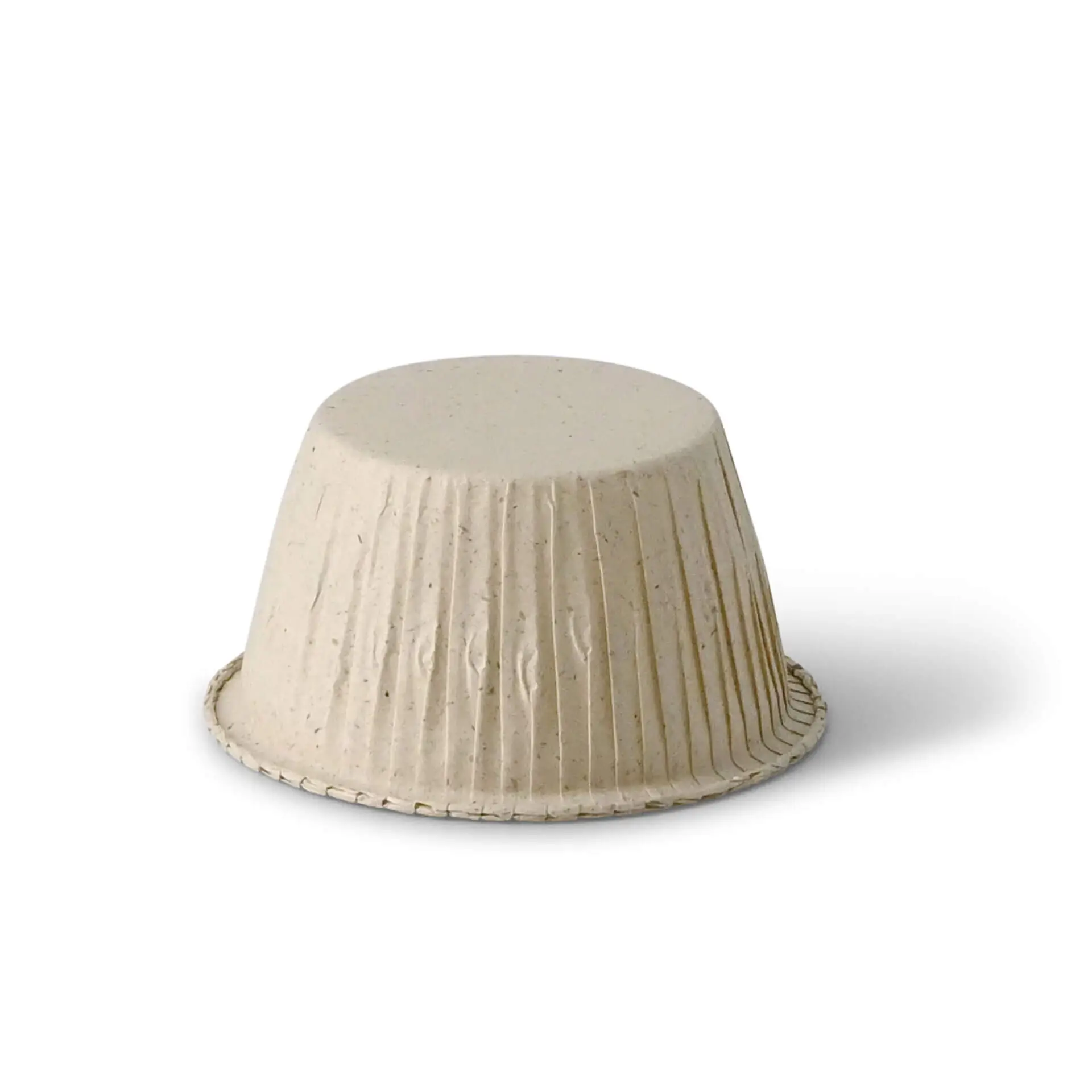 Cupcake liners made from grass paper ∅ 5 cm, round, brown dre02515-cupcake-foermchen-aus-graspapier-5-cm-rund-braun-2