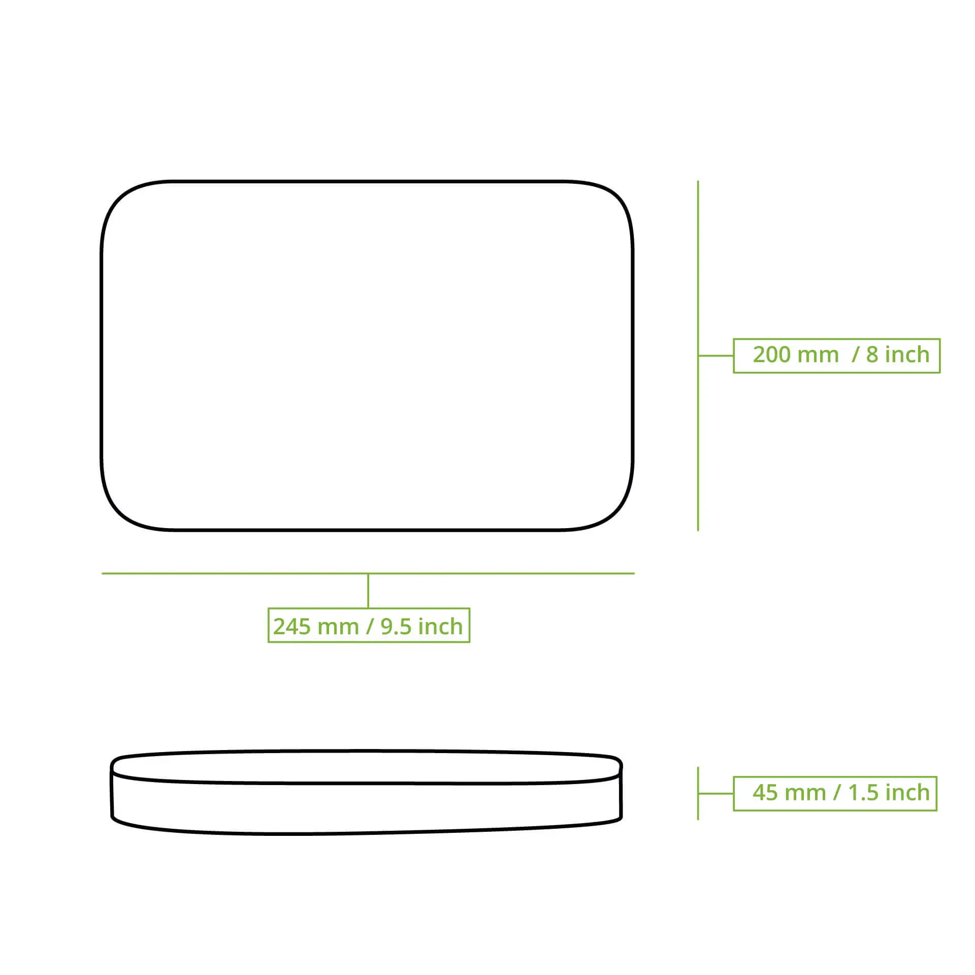 Reusable lids "merways Box" 24.5 x 20 x 4.5 cm, PP, grey Reusable lids "merways Box" 24.5 x 20 x 4.5 cm, PP, grey