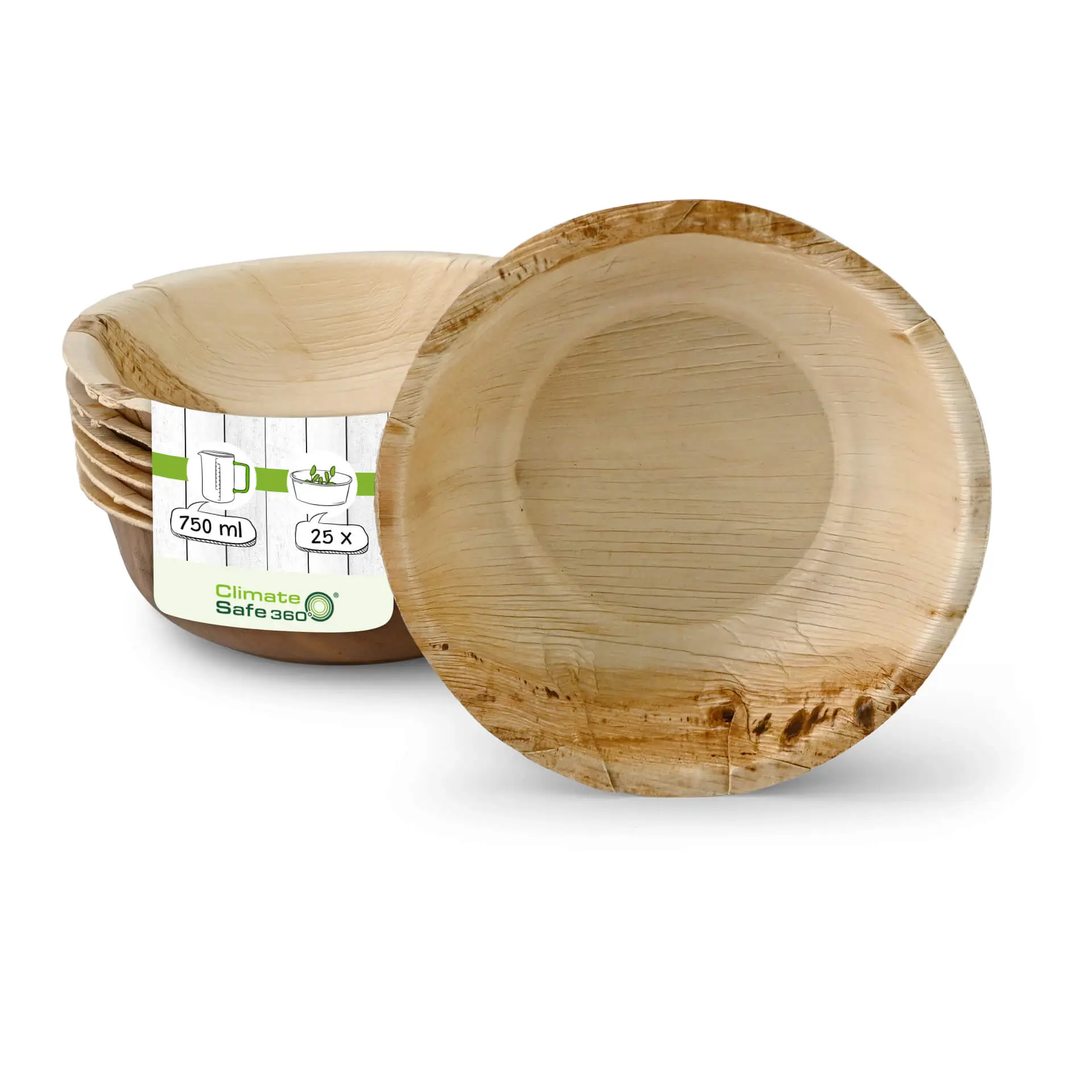 Palm leaf bowls "Palmware®" 750 ml, round Palm leaf bowls "Palmware®" 750 ml, round