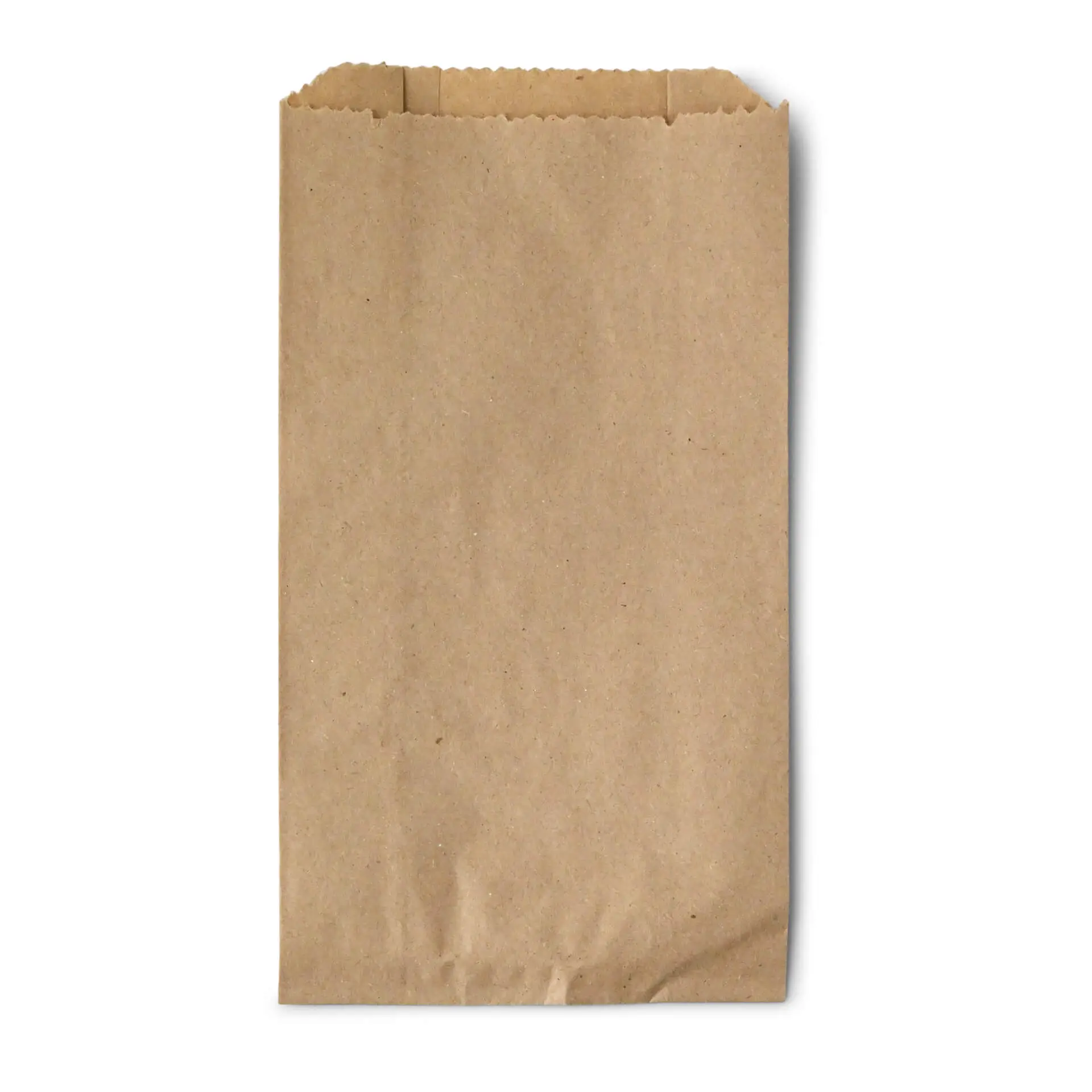 Flat paper bags, 10 x 5 x 19 cm, kraft