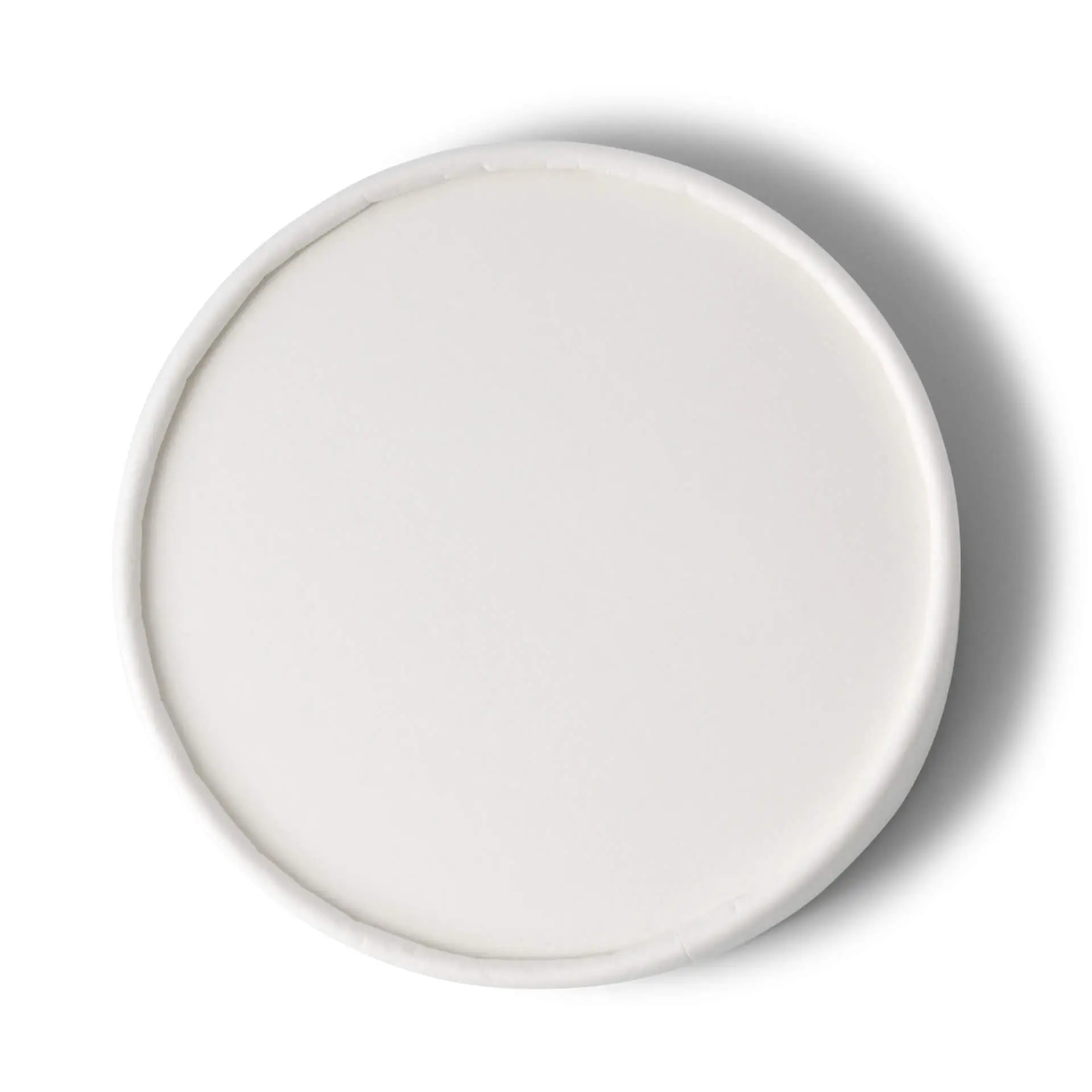 Cardboard lids (coated) Ø 92 mm, white (for ice cream cups)