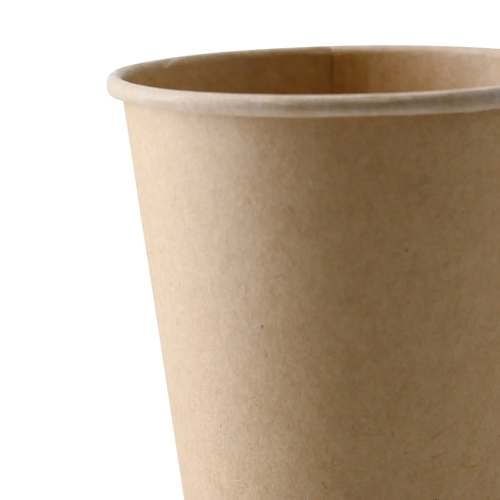 One brown cardboard vending cup, 180 ml (7.5 oz), with a single wall and a 70 mm diameter, designed for hot beverages.