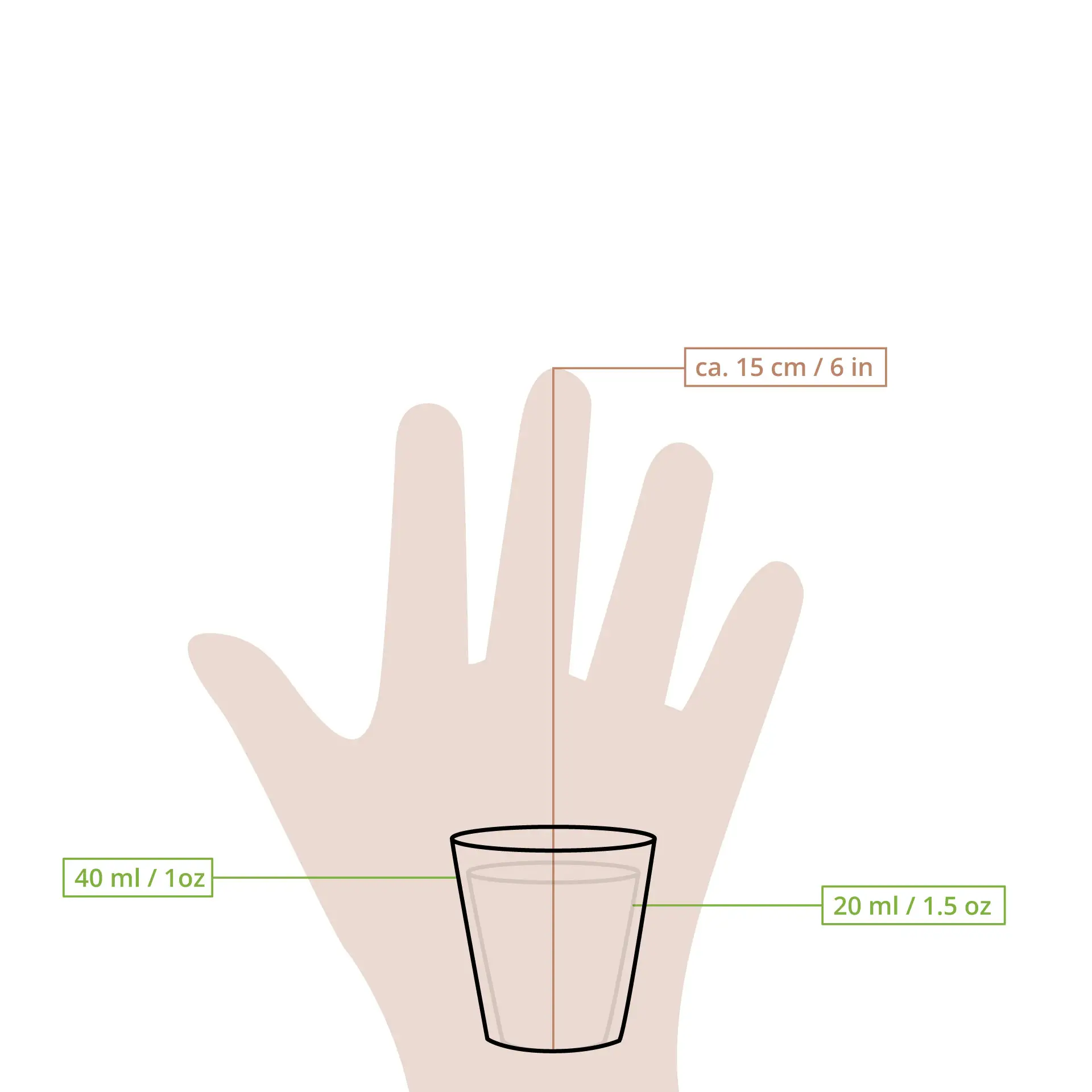 Paper shot cup (coated), 40 ml / 1,5 oz, white