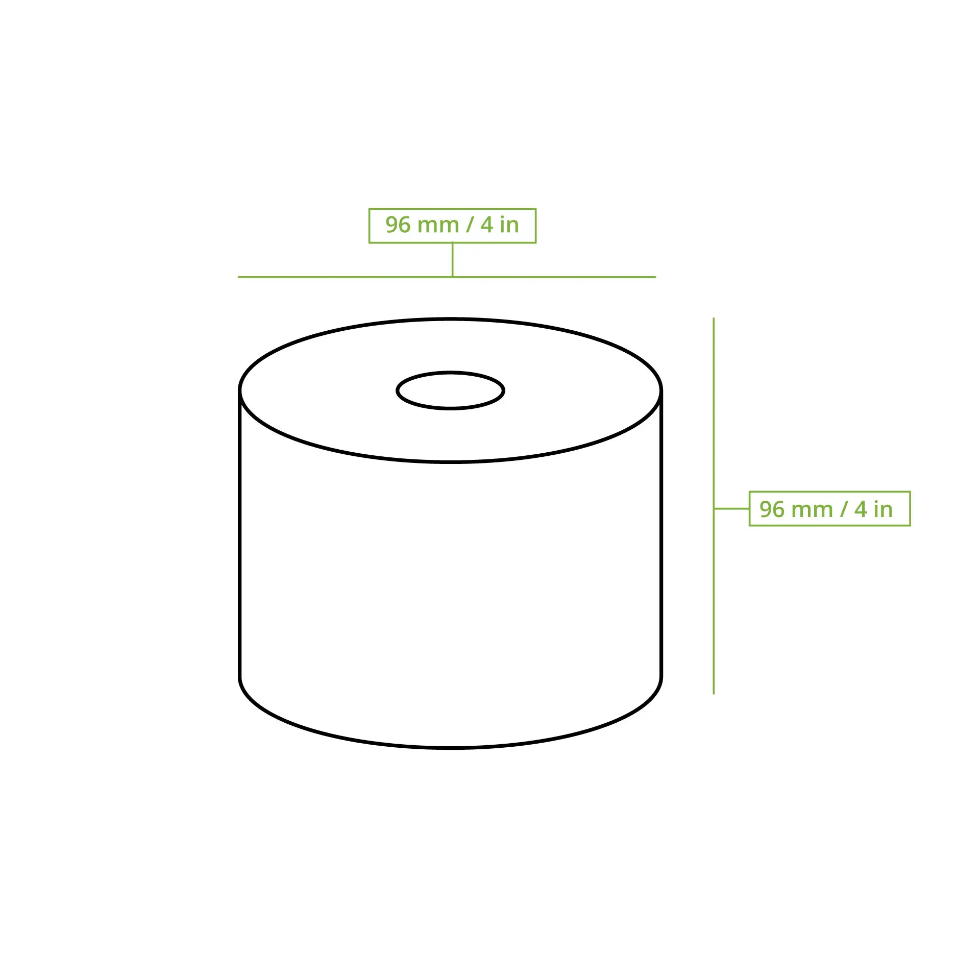 Toilet paper made from recycled paper, 2-ply, 300 sheets, brown