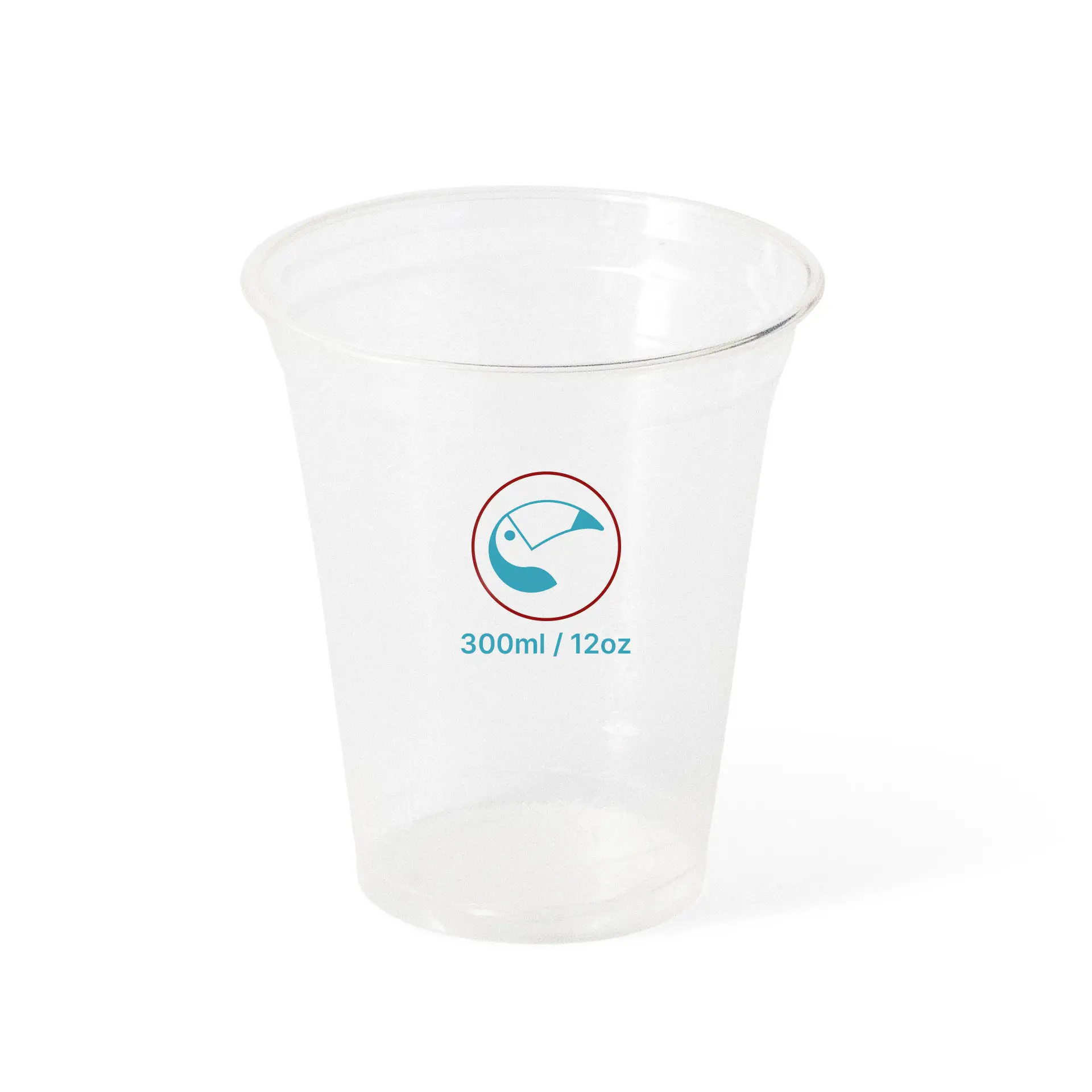 12 oz PLA custom printed cups, clear