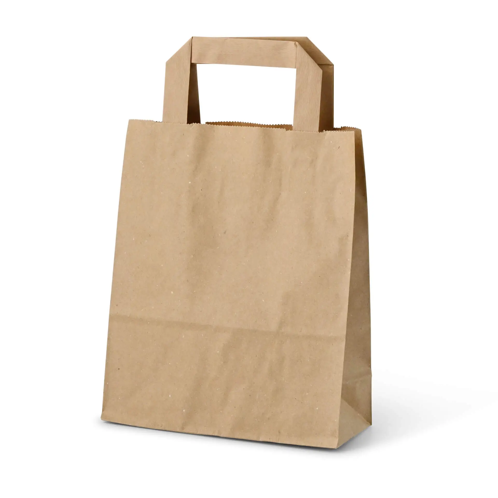 Recycling paper-carrier bags S, 18 x 8 x 22 cm, kraft