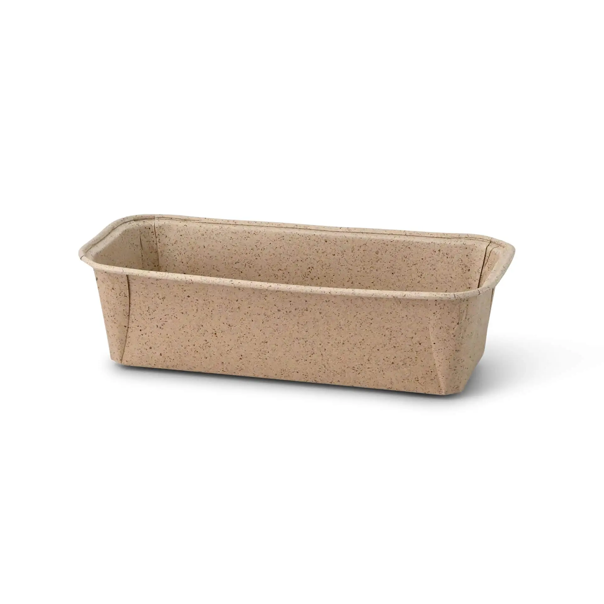 Baking moulds made from cocoa paper 20 × 7 × 6 cm, rectangular, brown