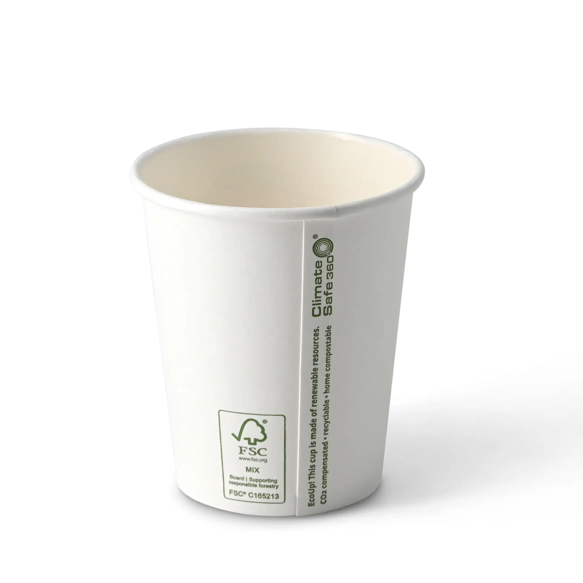8 oz Paper cup printed with "Coffeelove", Ø 80 mm, white