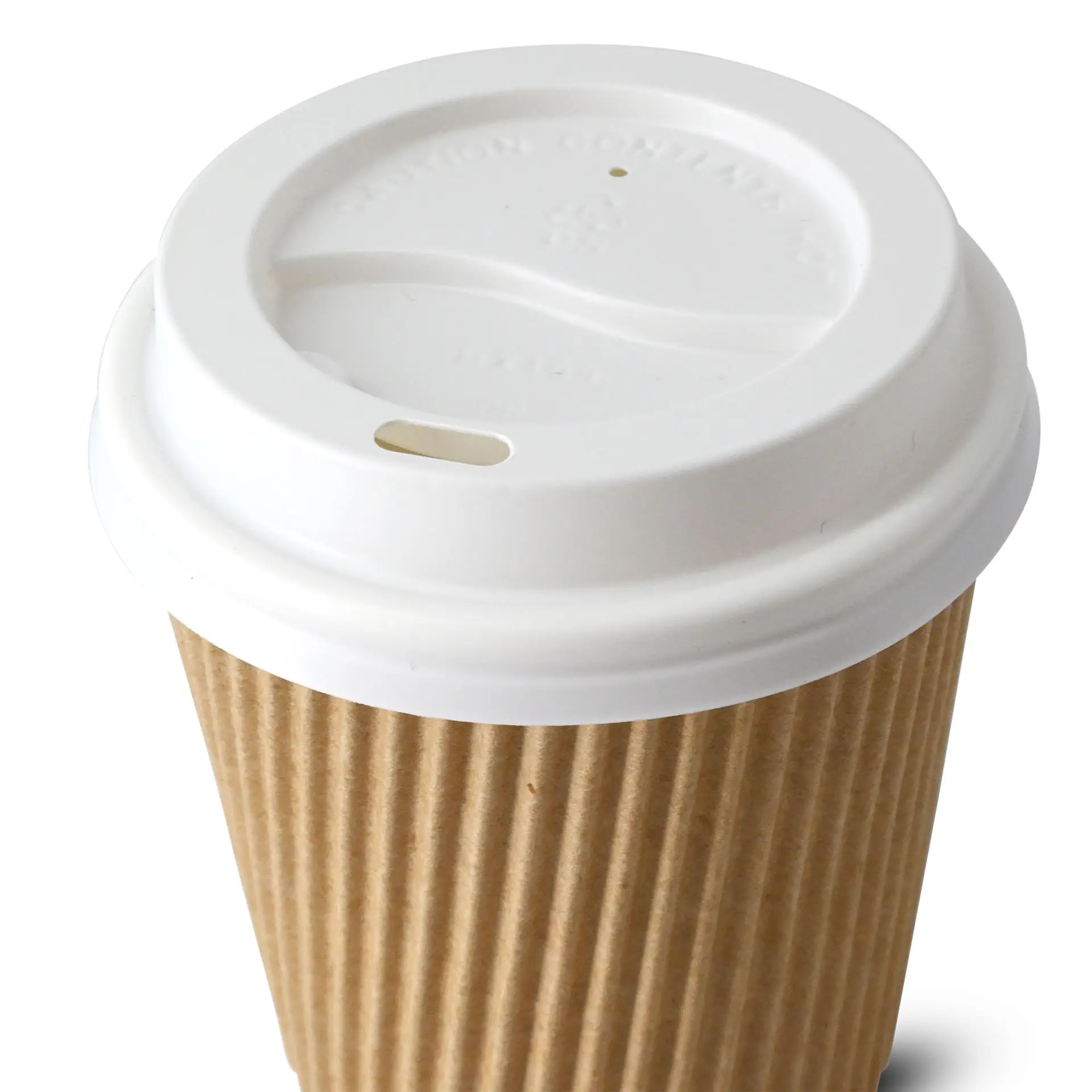 PS lid Ø 80 mm, white, drinking hole