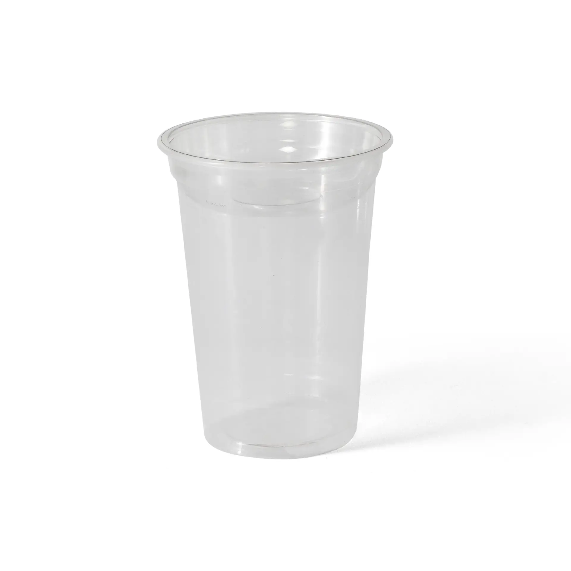 Clear PET insert cup with a diameter of 95 mm and a brimful volume of 130 ml.