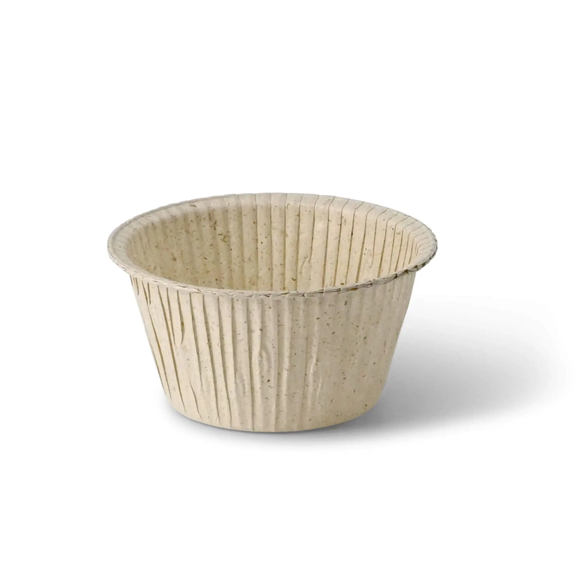 Cupcake liners made from grass paper ∅ 5 cm, round, brown dre02515-cupcake-foermchen-aus-graspapier-5-cm-rund-braun-1