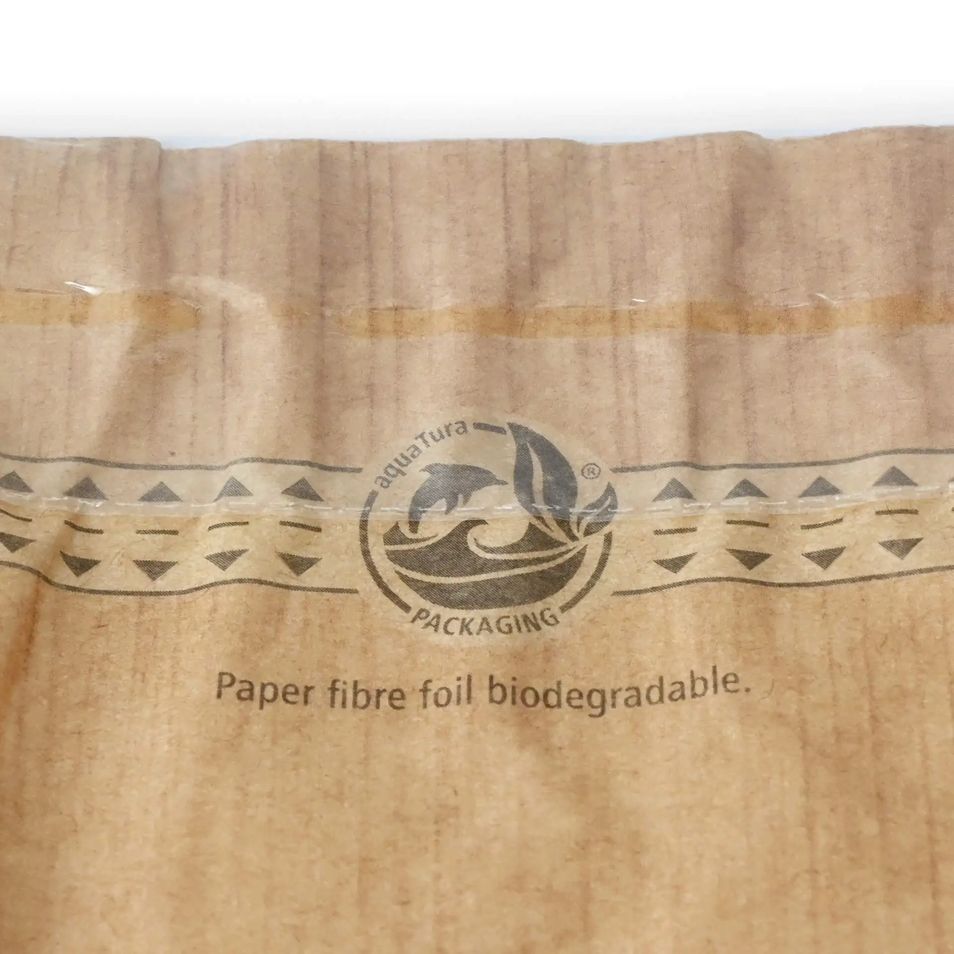 Snack bags printed, 17.5 x 20 cm, brown, with window & adhesive seal