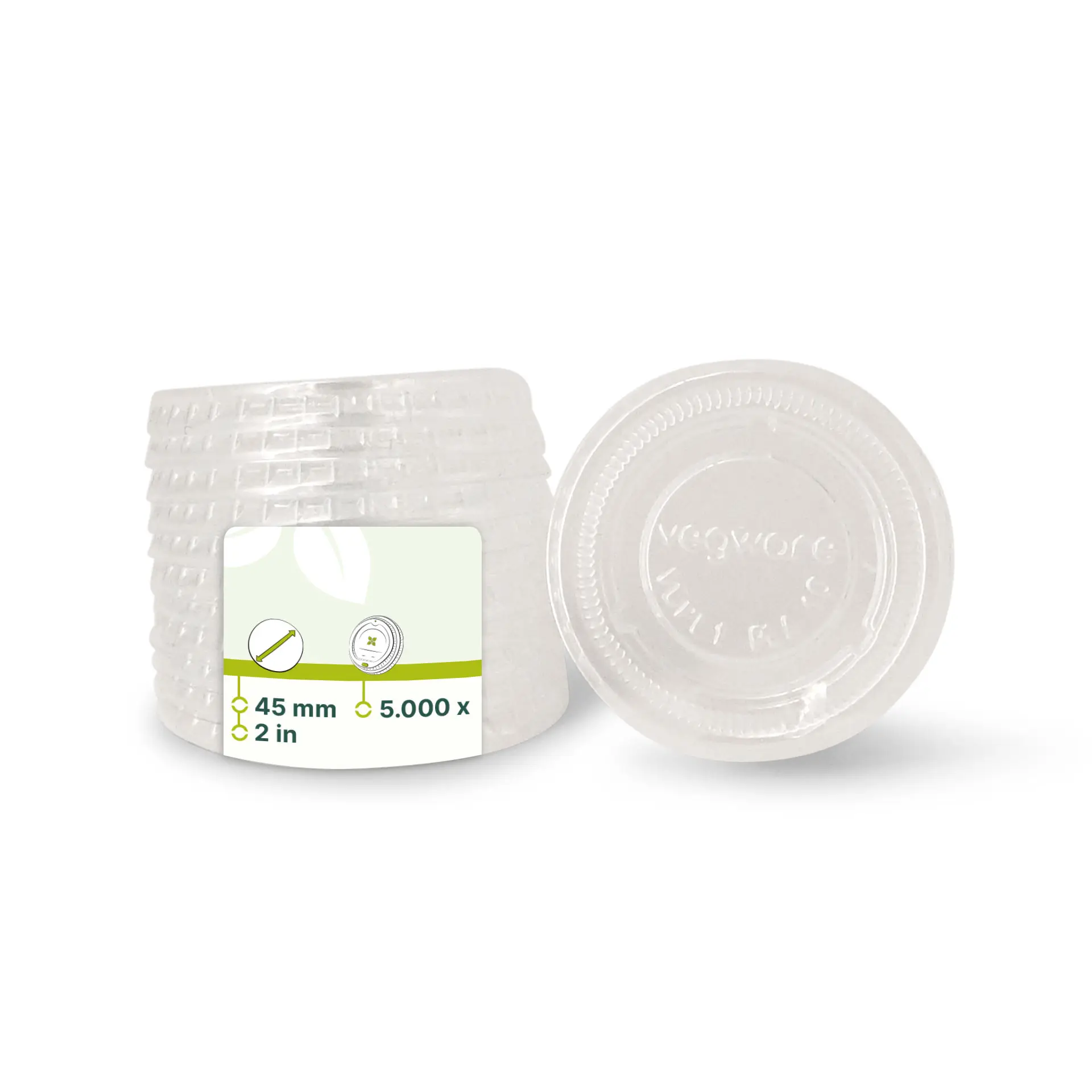 PLA lids Ø 45 mm, clear, round dfc02401-deckel-aus-pla-45-mm-klar-rund