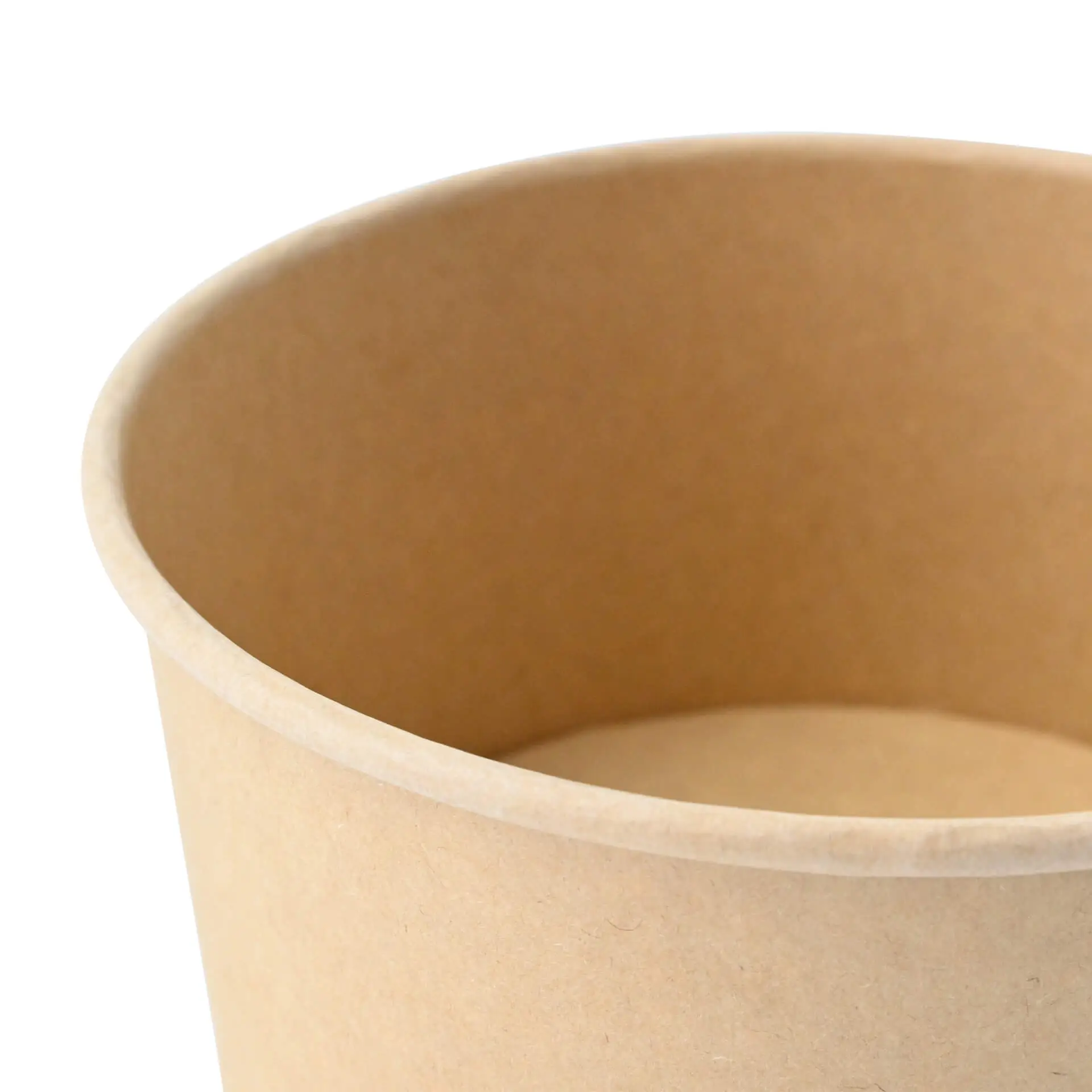 Paper bowls (coated) / Salad bowls 800 ml, Ø 150 mm, brown, round (1000 ml max. volume)