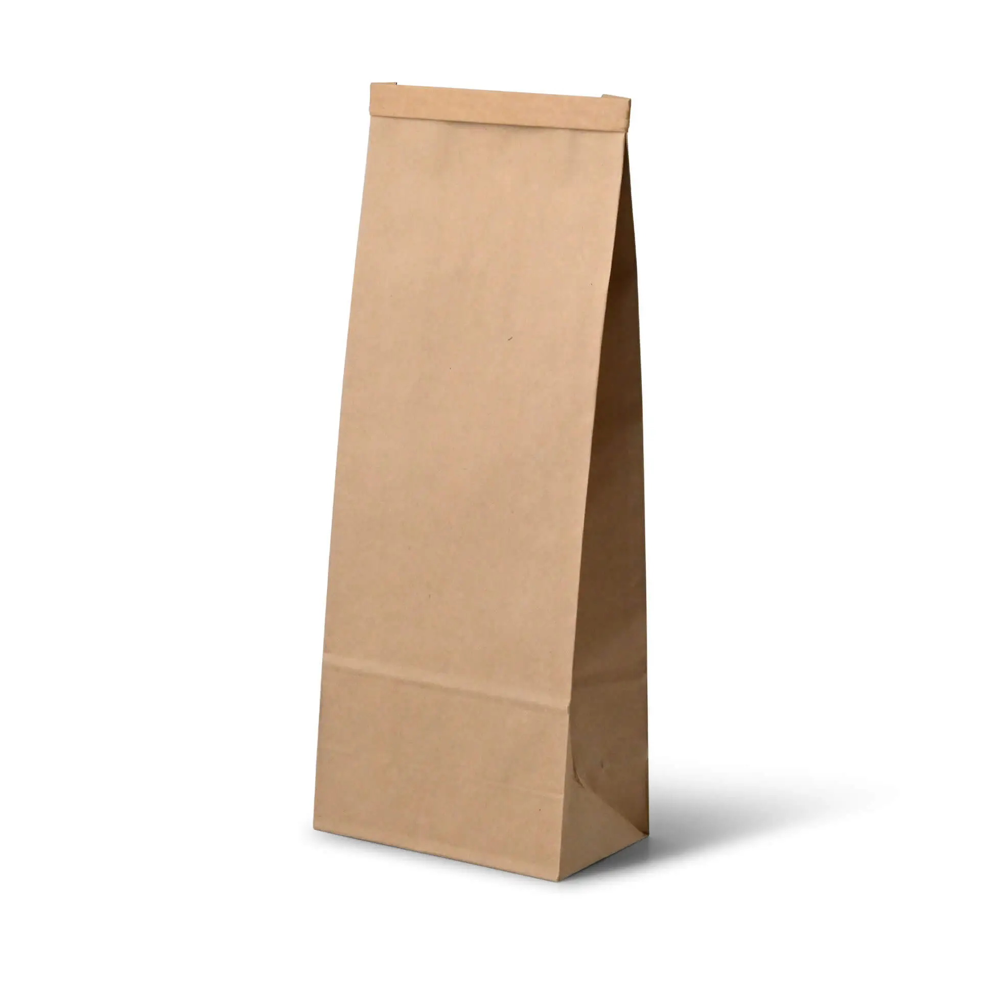 Block bottom bags L, 12.5 x 7,5 x 32.5 cm, PP-foil, brown, tin tie, kraft paper dre03360-blockbeutel-l-125-x-75-x-325-cm-pp-folie-braun-clipband-kraftpapier-1