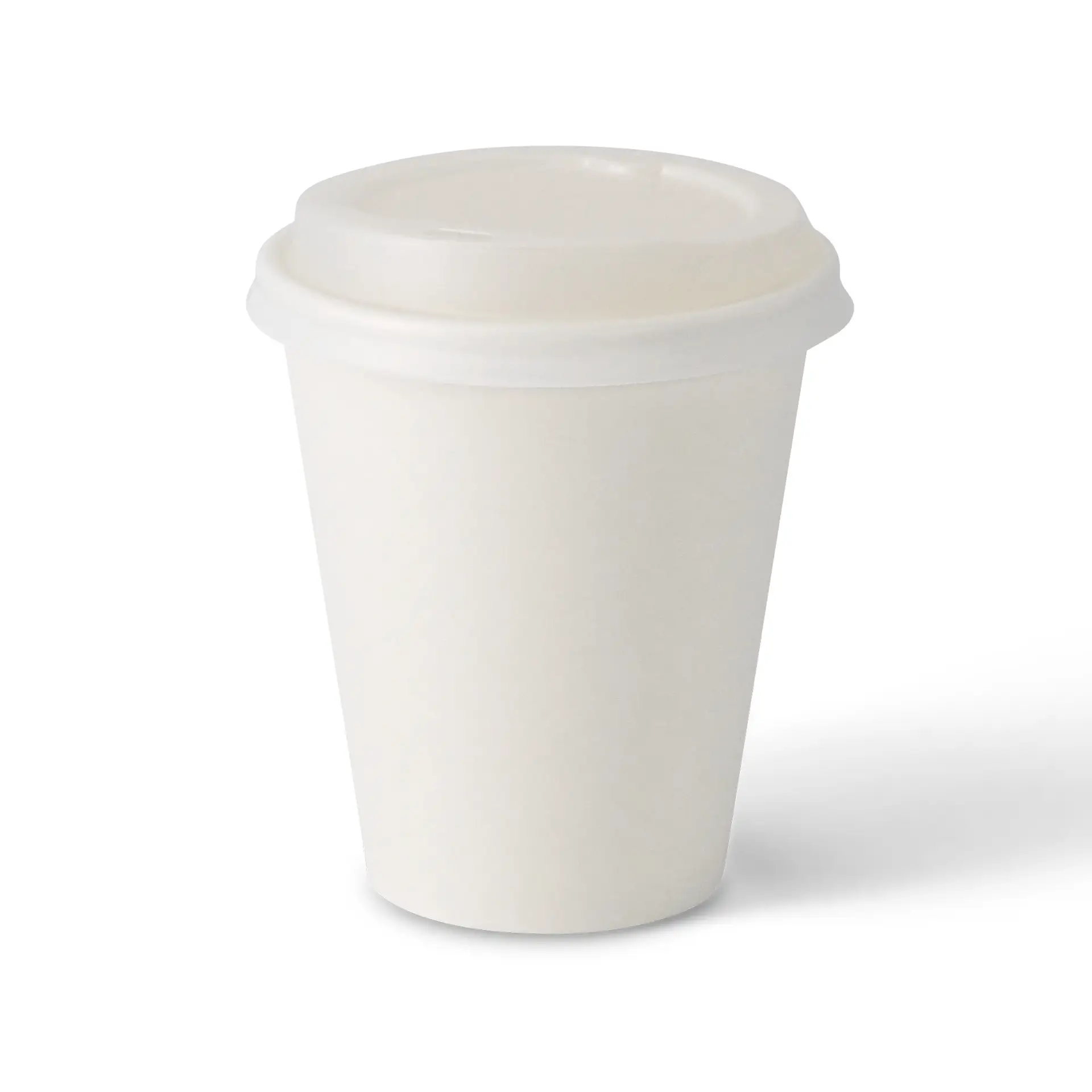 Paper cup 250 ml / 10 oz, Ø 90 mm, single wall, white, PLA-coated