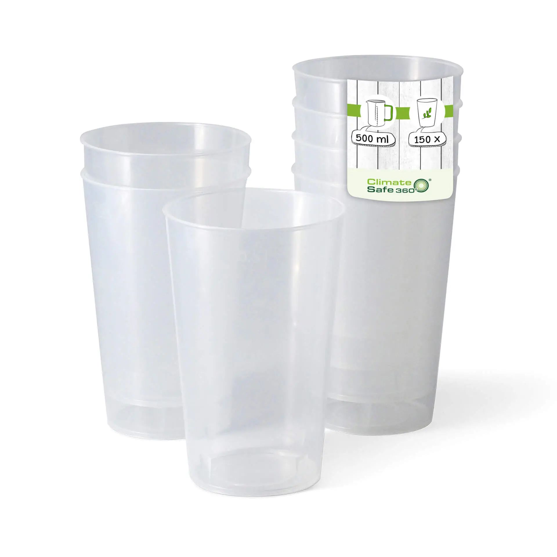 17 oz, Reusable cup, Ø 90 mm, PP, transparent