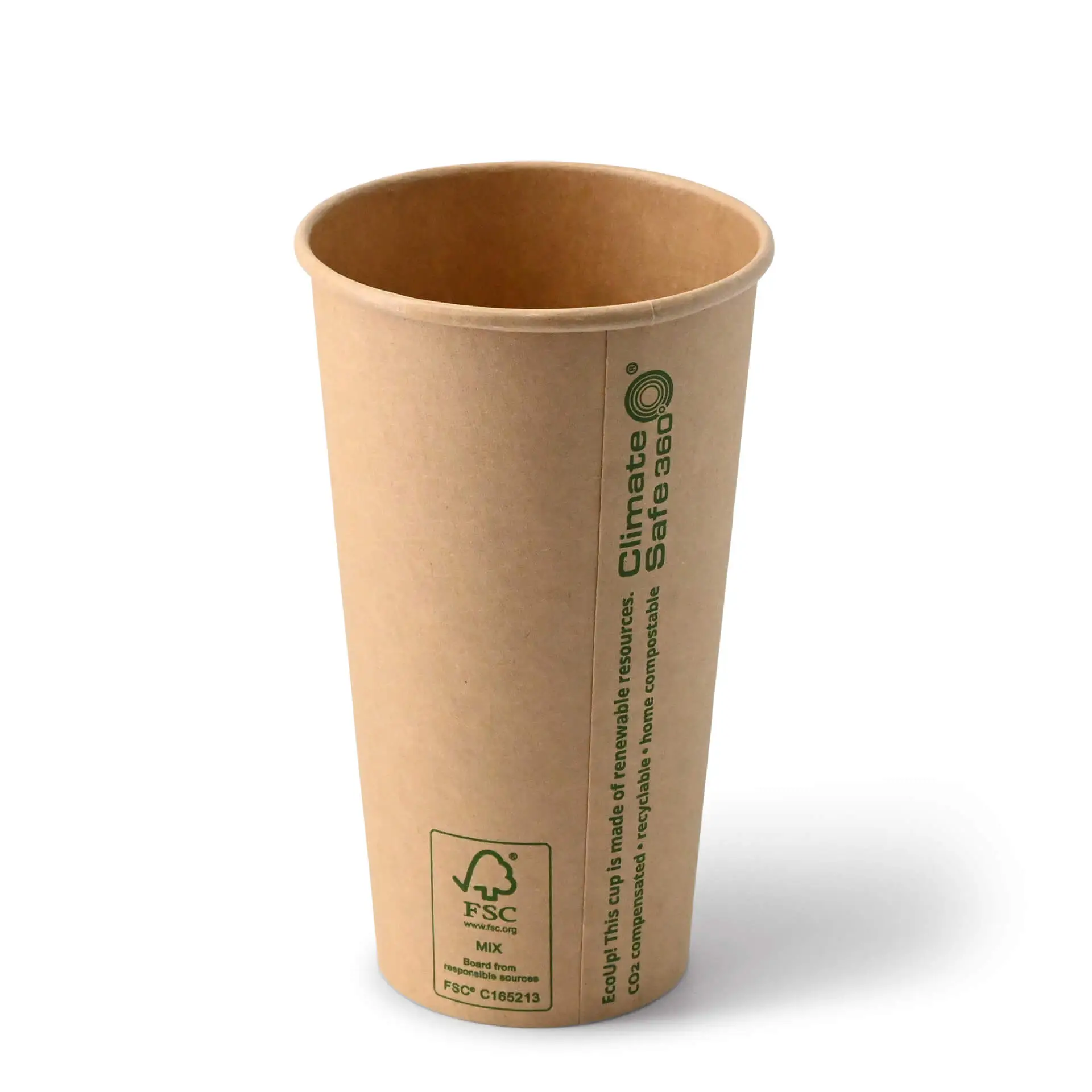 20 oz Paper cups single wall, Ø 90 mm, kraft dhd045501-pappbecher-500-ml-20-oz-90-mm-braun-2
