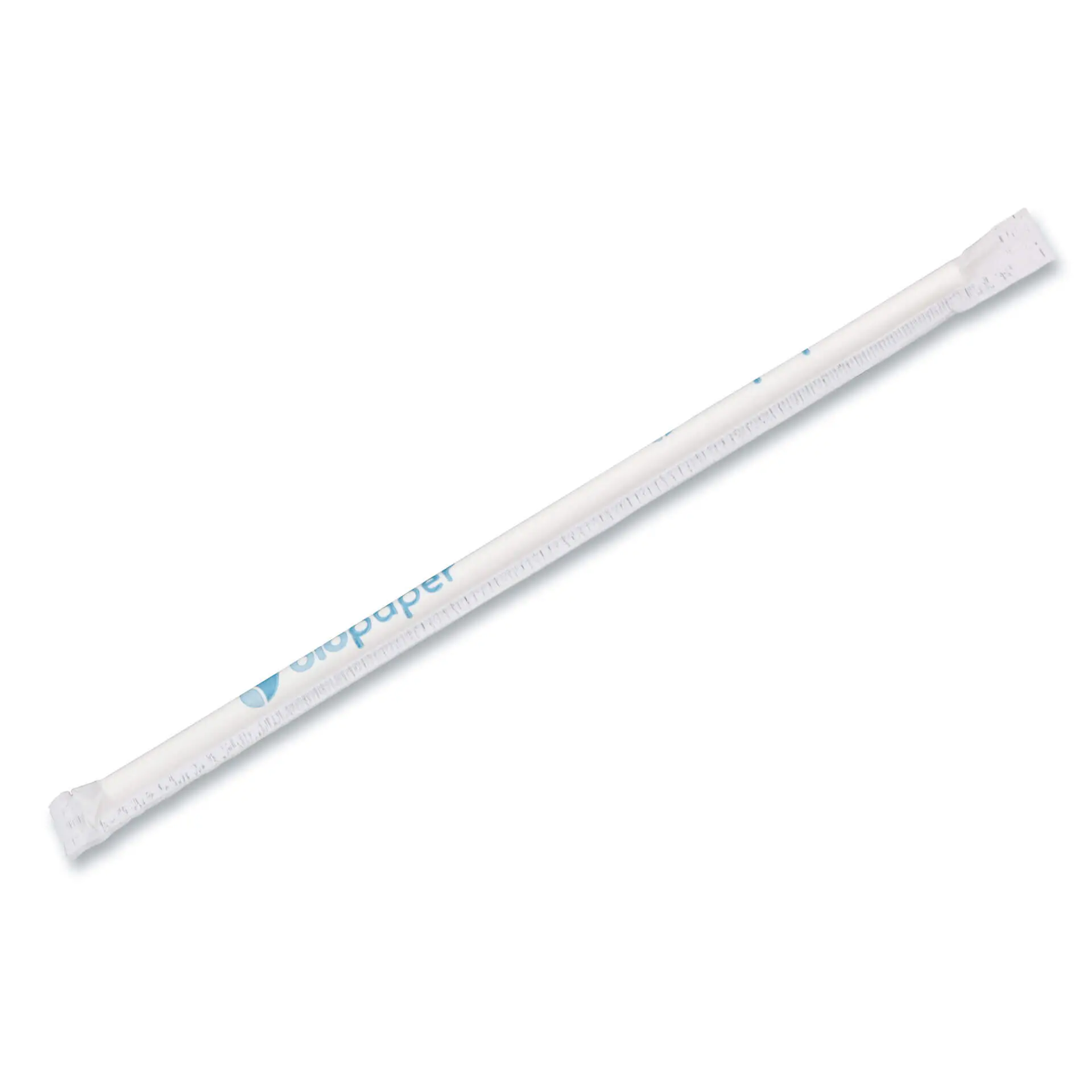 20 cm, Ø 0.5 cm Paper-straws, white, vertical splice, wrapped dcd004571-trinkhalme-aus-papier-20-cm-05-cm-weiss-vertikal-gerollt-einzeln-verpackt-1