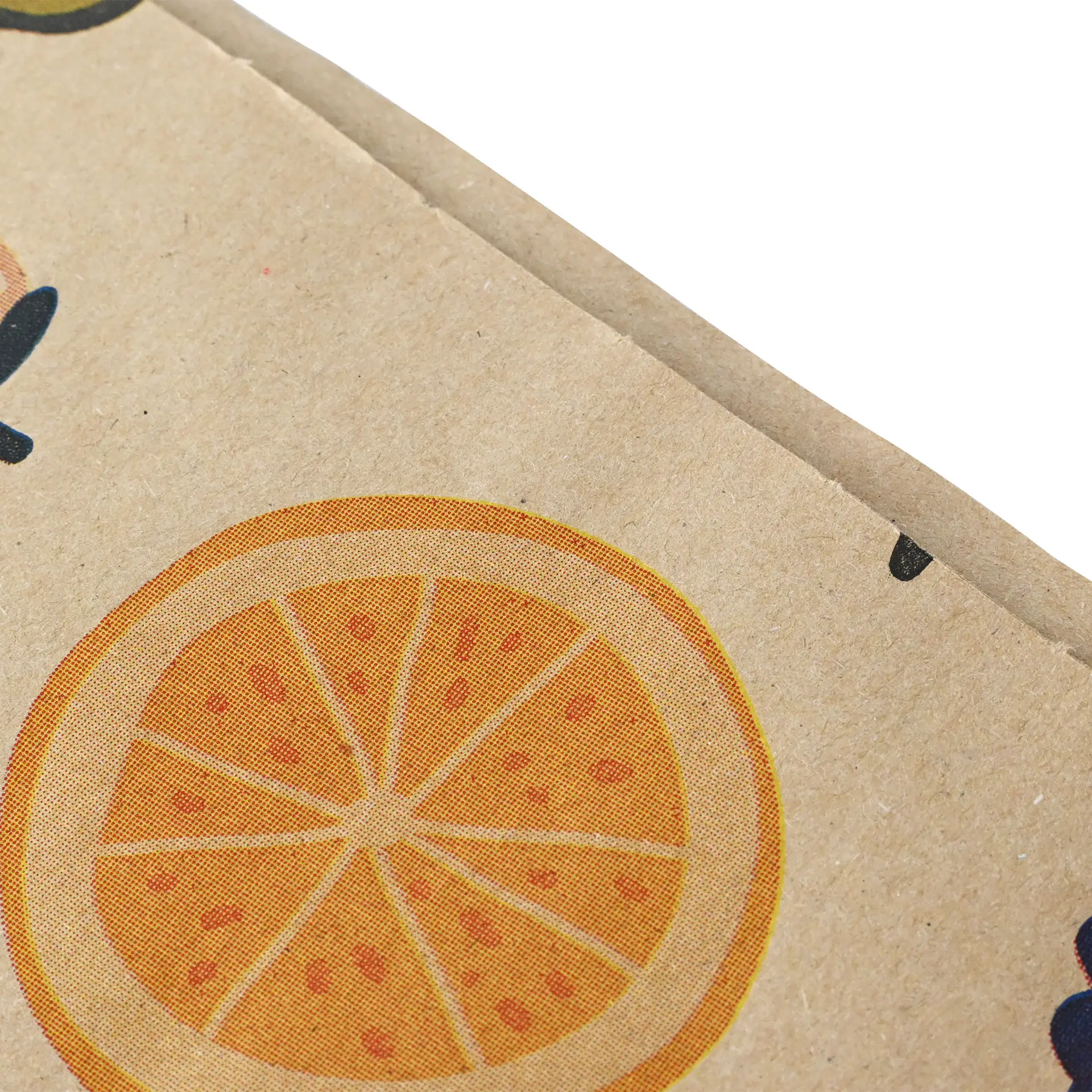 Spitztüten aus Papier 37 x 37 cm, braun, Früchte-Motiv