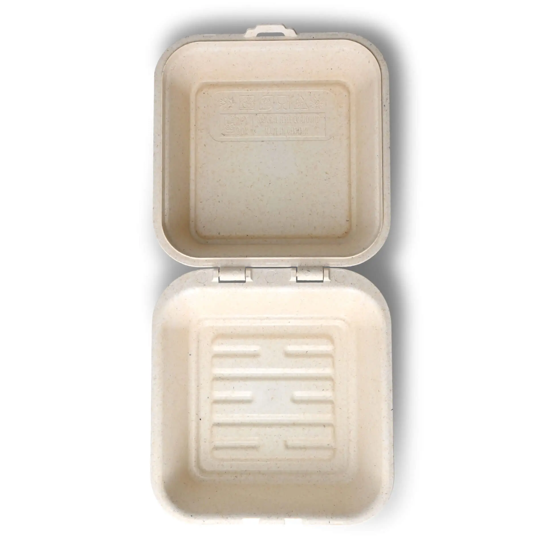 Reusable burger boxes "merways Box" 16 x 15 x 8.5 cm, cashew / creamy white dfc00855-mehrweg-burgerboxen-merways-box-16-x-15-x-85-cm-cashew-creme-weiss-3