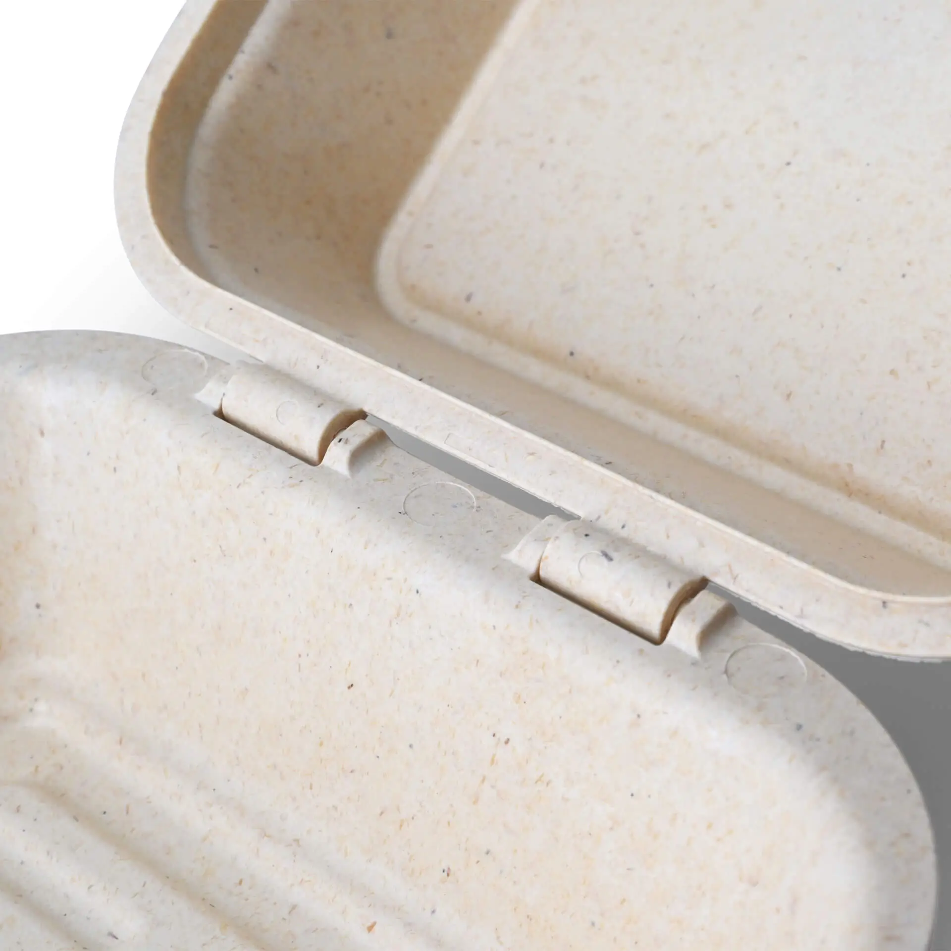 Reusable burger boxes "merways Box" 16 x 15 x 8.5 cm, cashew / creamy white Reusable burger boxes "merways Box" 16 x 15 x 8.5 cm, cashew / creamy white