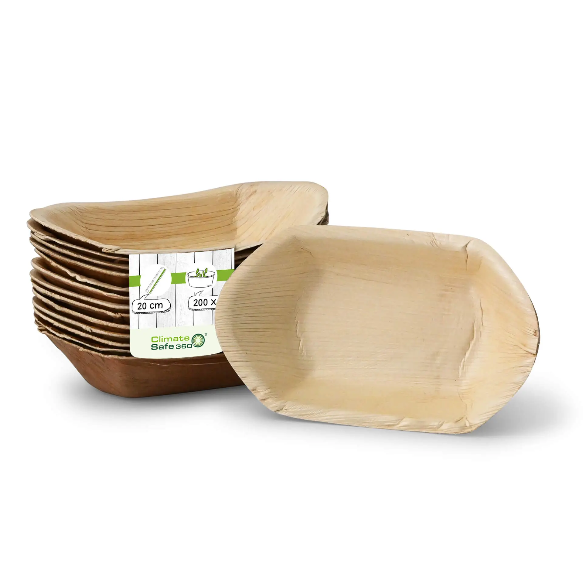 Palm leaf boats "Palmware®" 20 cm