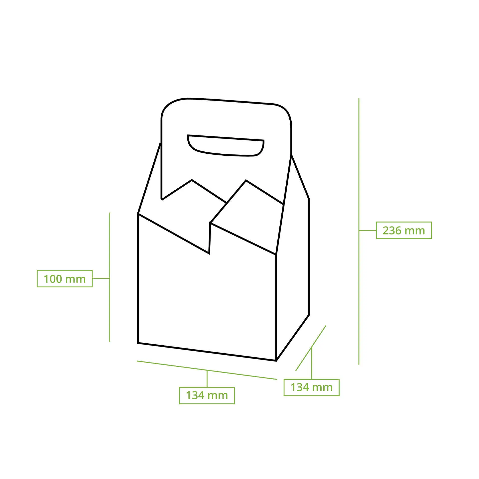 Bottle carrier (4-pack) made of cardboard, foldable