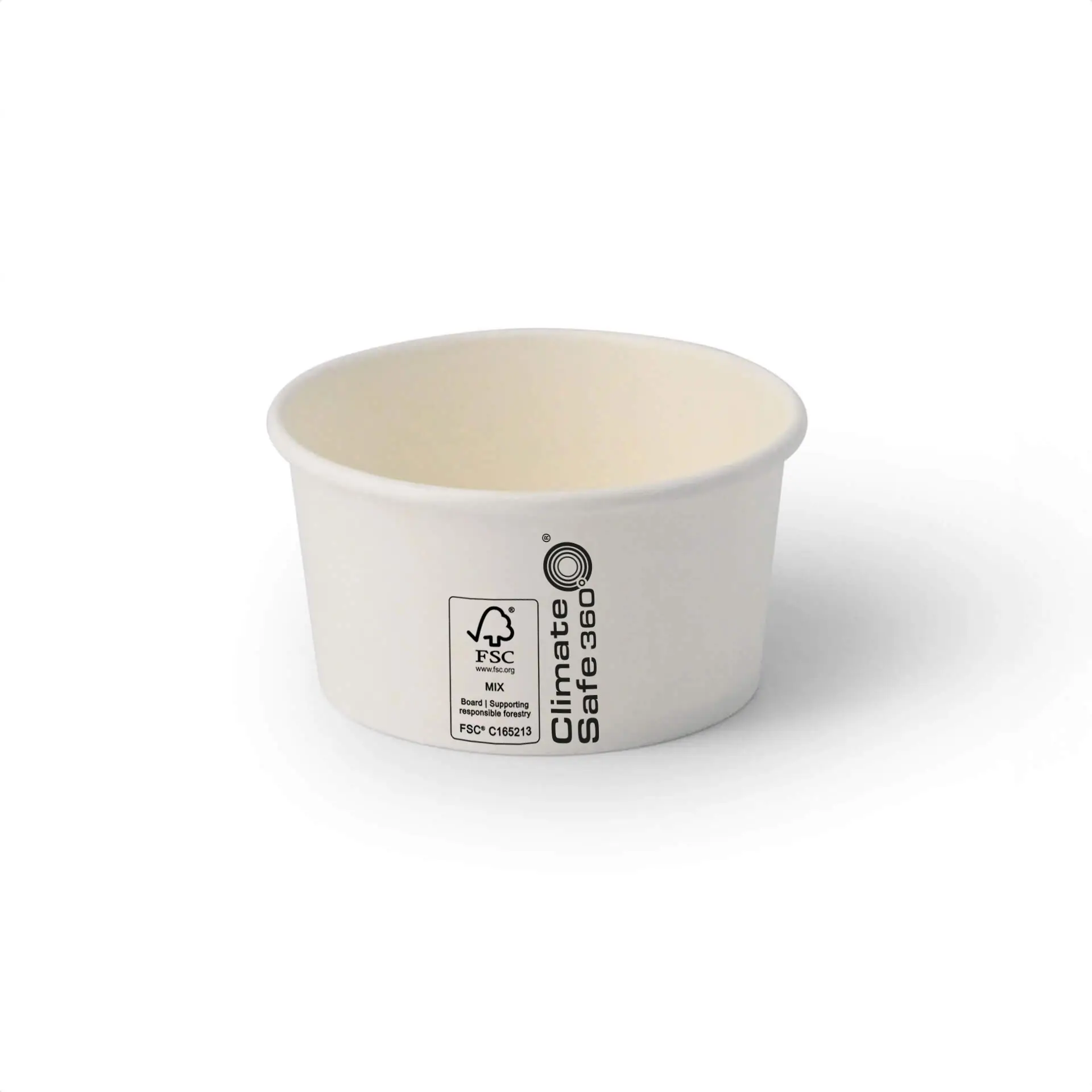 6 oz, max. 7.5 ozPaper cups ice cream S (coated), Ø 92 mm, white
