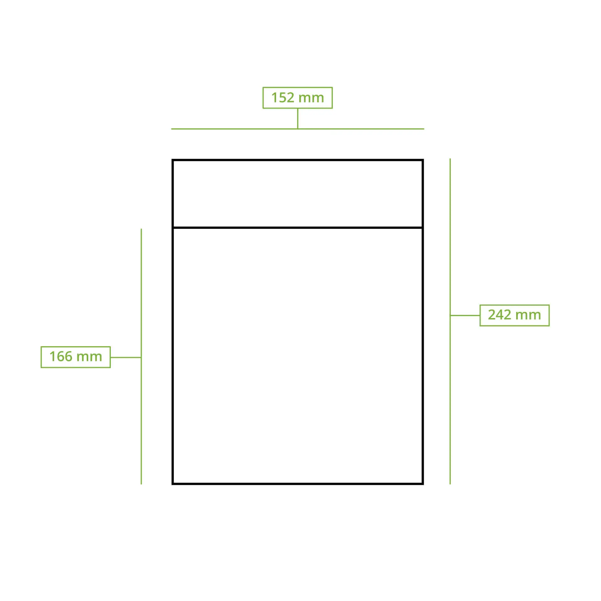 Paper burger bag 15 x 16.5 x 8.5 cm, kraft, with adhesive seal