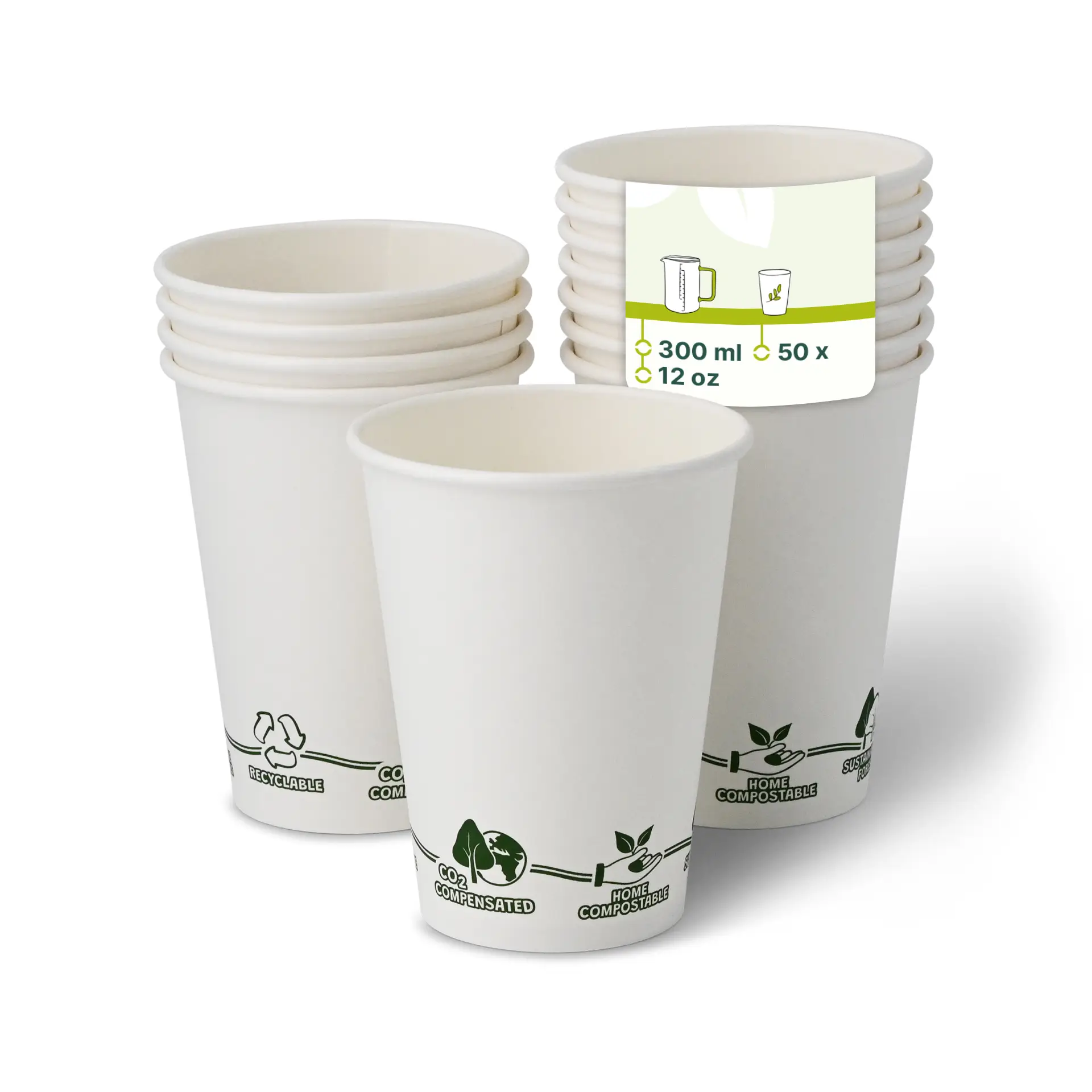 12 oz Paper cups single wall, Ø 90  mm, "EcoUp©"- icons dhd045381-pappbecher-300-ml-12-oz-90-mm-ecoup-icons
