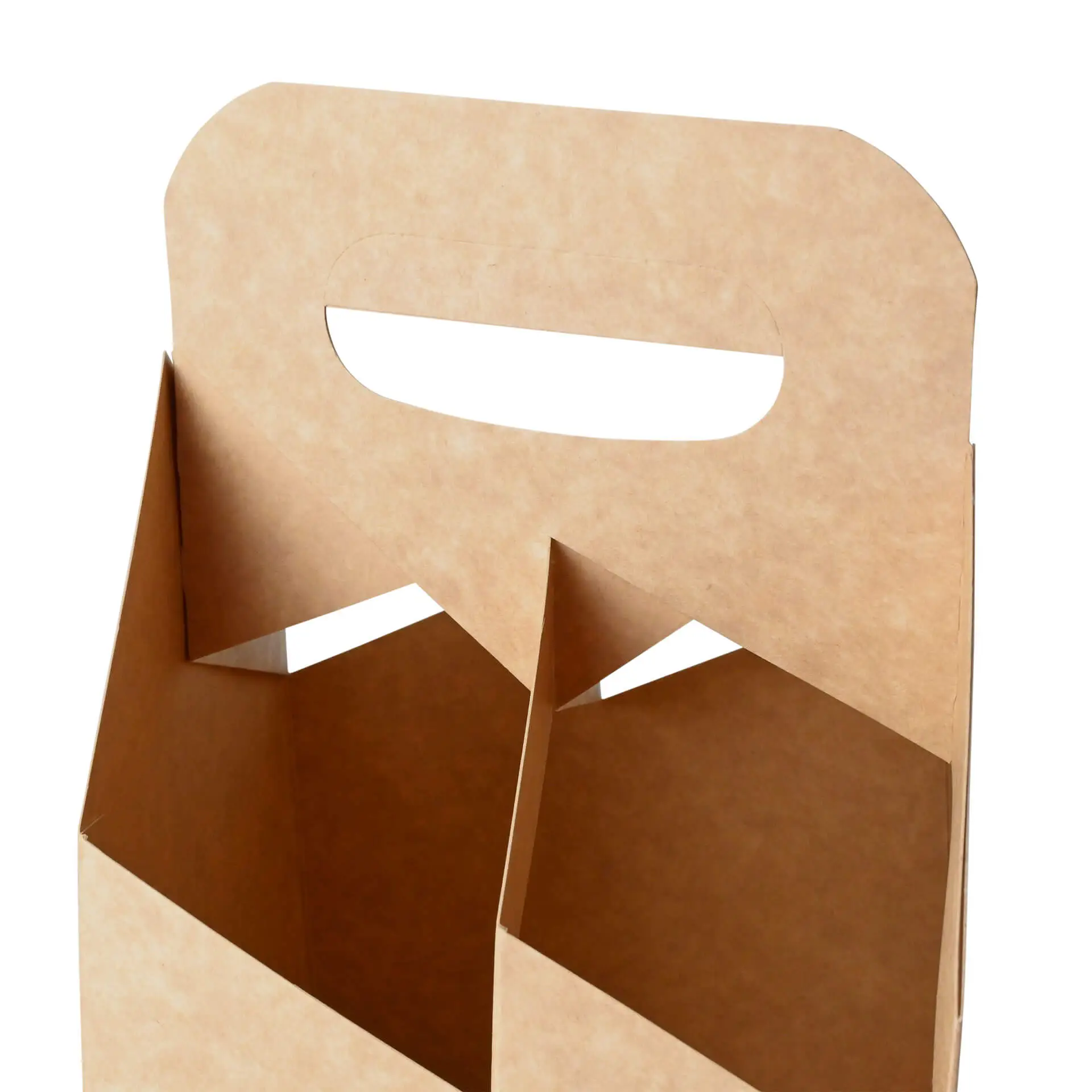 Bottle carrier (4-pack) made of cardboard, foldable