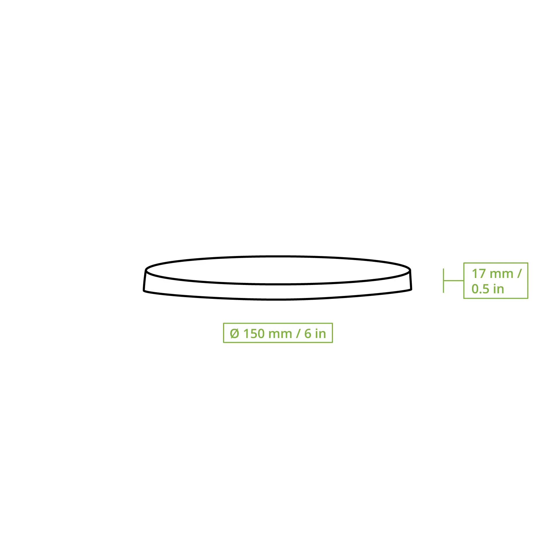 Paper cup lids membrane (eco-friendly coating) Ø 150 mm, brown