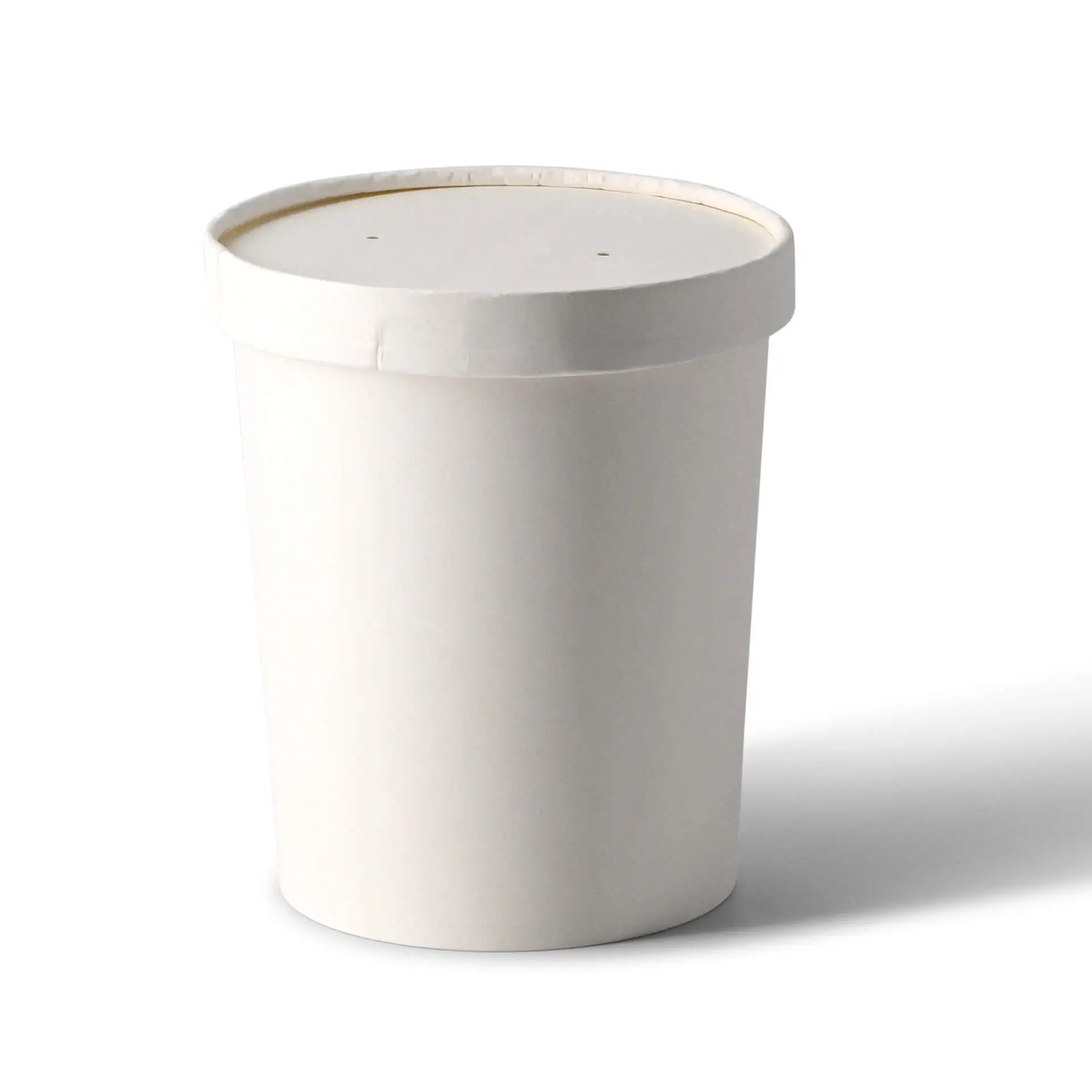 Cardboard-membrane lids (eco-friendly coating) Ø 115 mm, white
