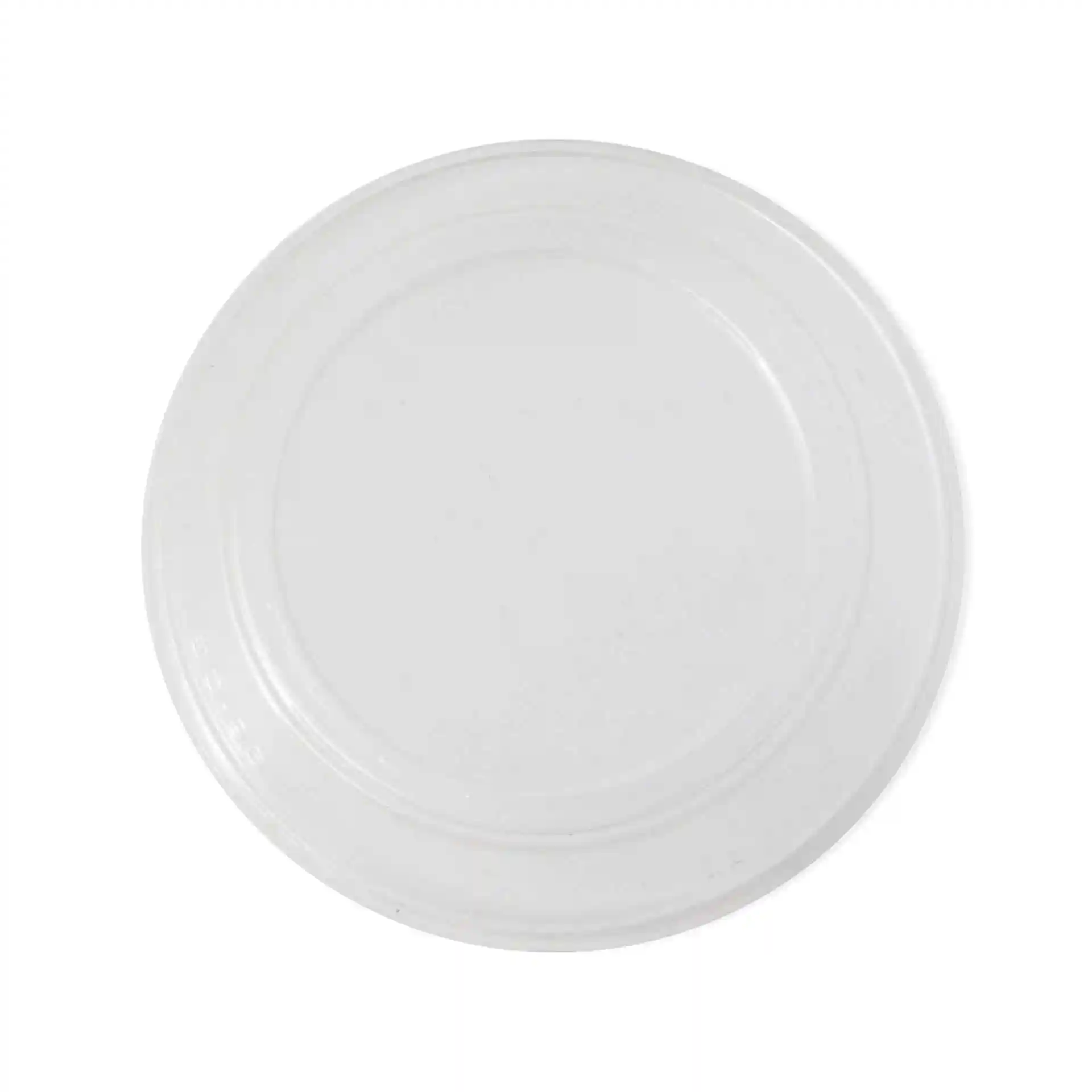 Transparent PLA lid with a diameter of 96 mm and height of 28 mm, shown from above.