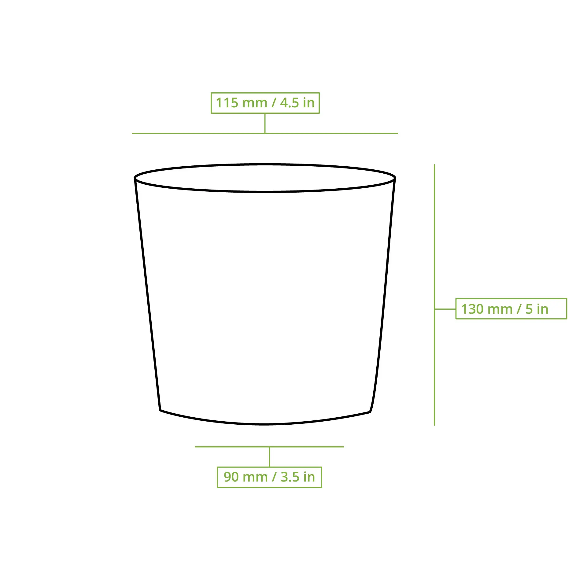 Soup cup to go made of cardboard (Premium) 800 ml / 32 oz, Ø 115 mm, brown, eco-friendly coating