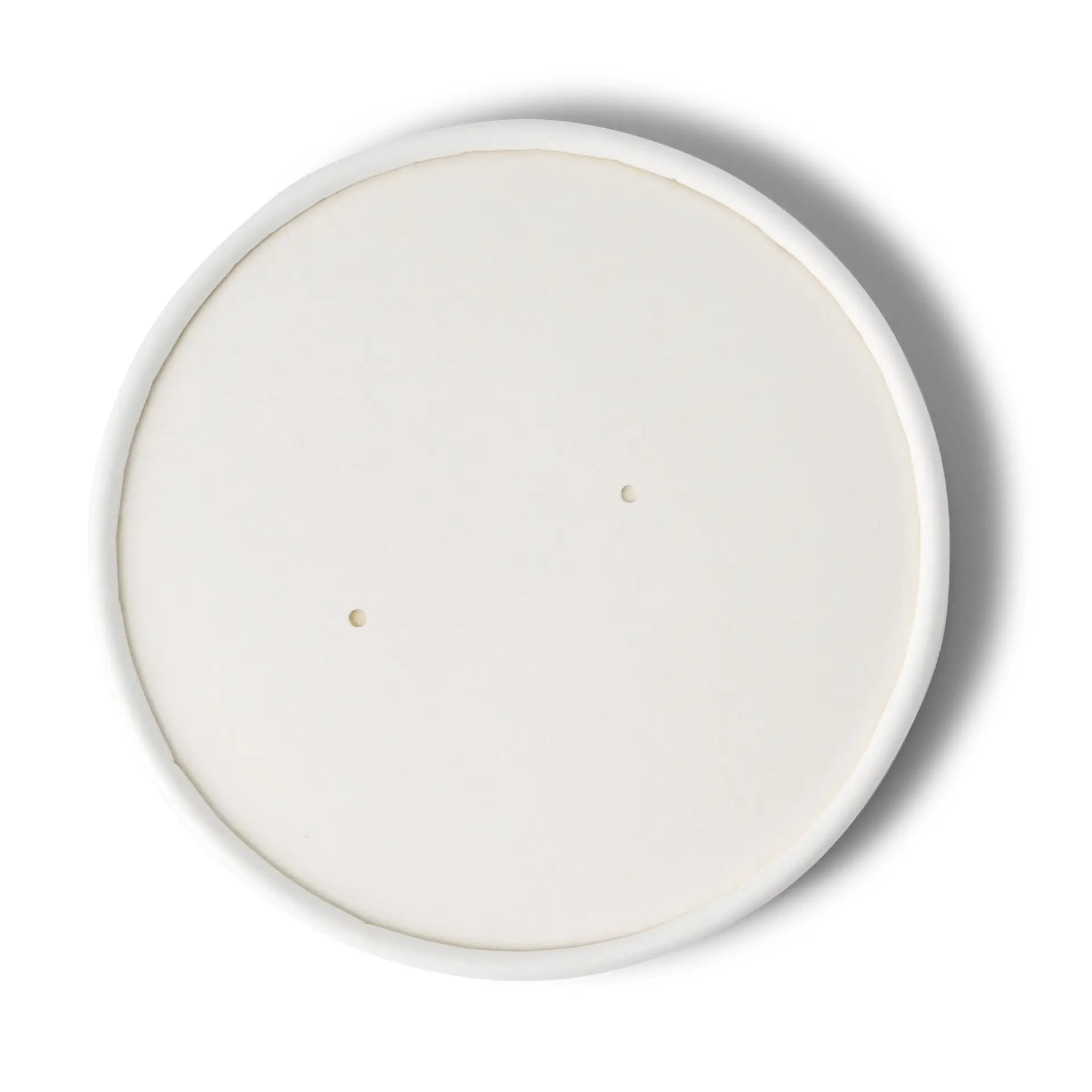 Cardboard membrane lids (eco-friendly coating) Ø 116 mm, white