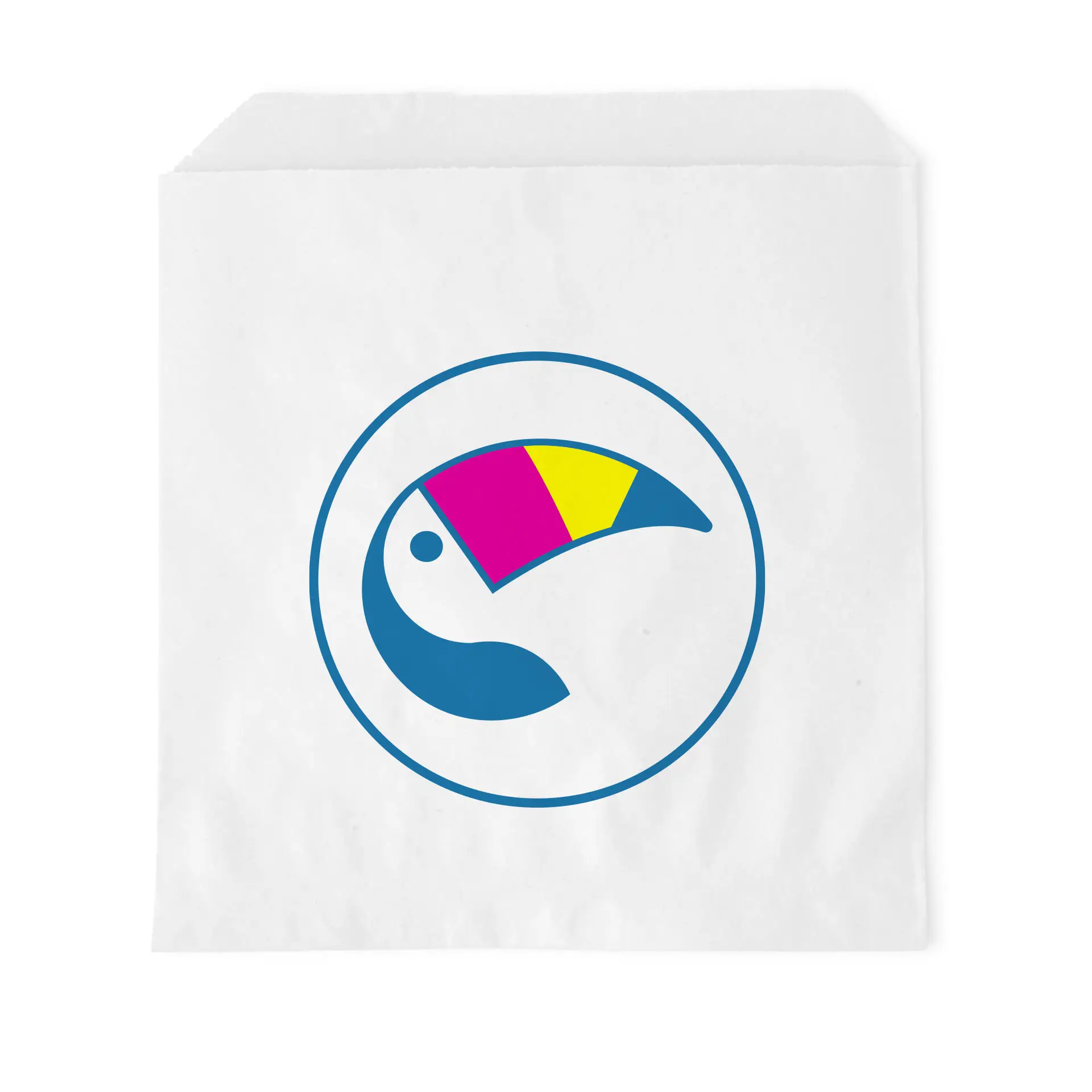 Print flat bags, white, 17 × 17 cm