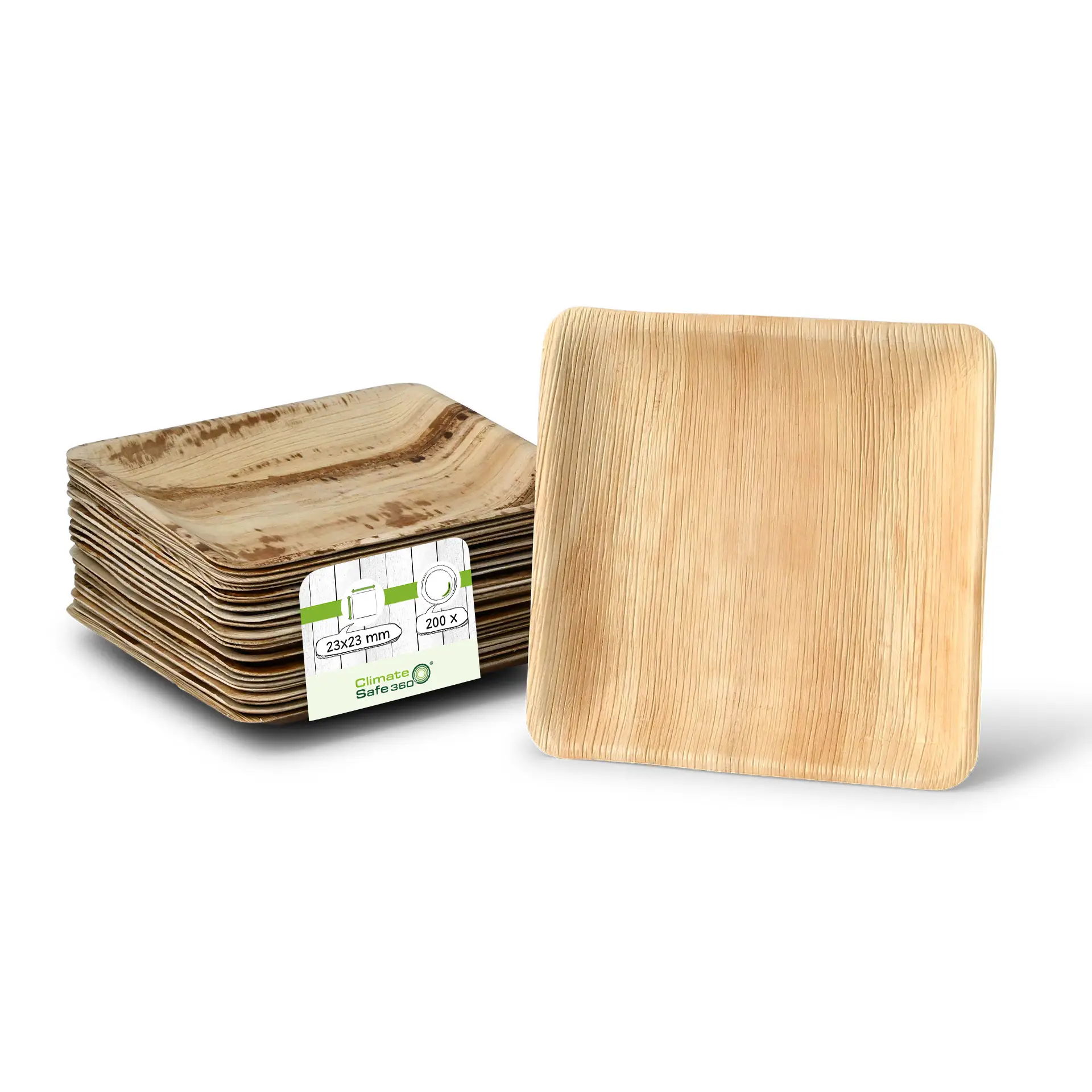 Palm leaf plates "Palmware®" 23 x 23 cm, square