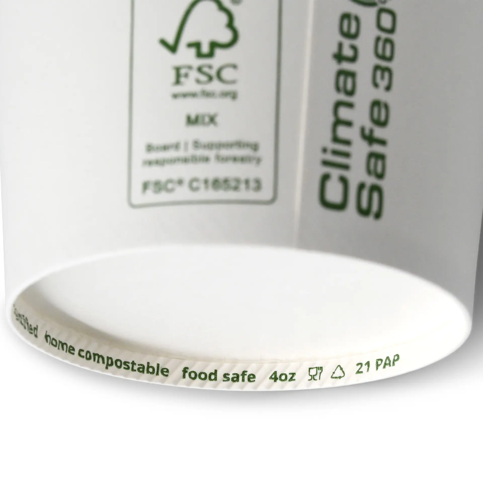 Ice cream cup made of cardboard XXS, 75 ml, max. 130 ml, Ø 76 mm, white dfc06924-eisbecher-aus-pappe-xxs-75-ml-max-130-ml-76-mm-weiss-5