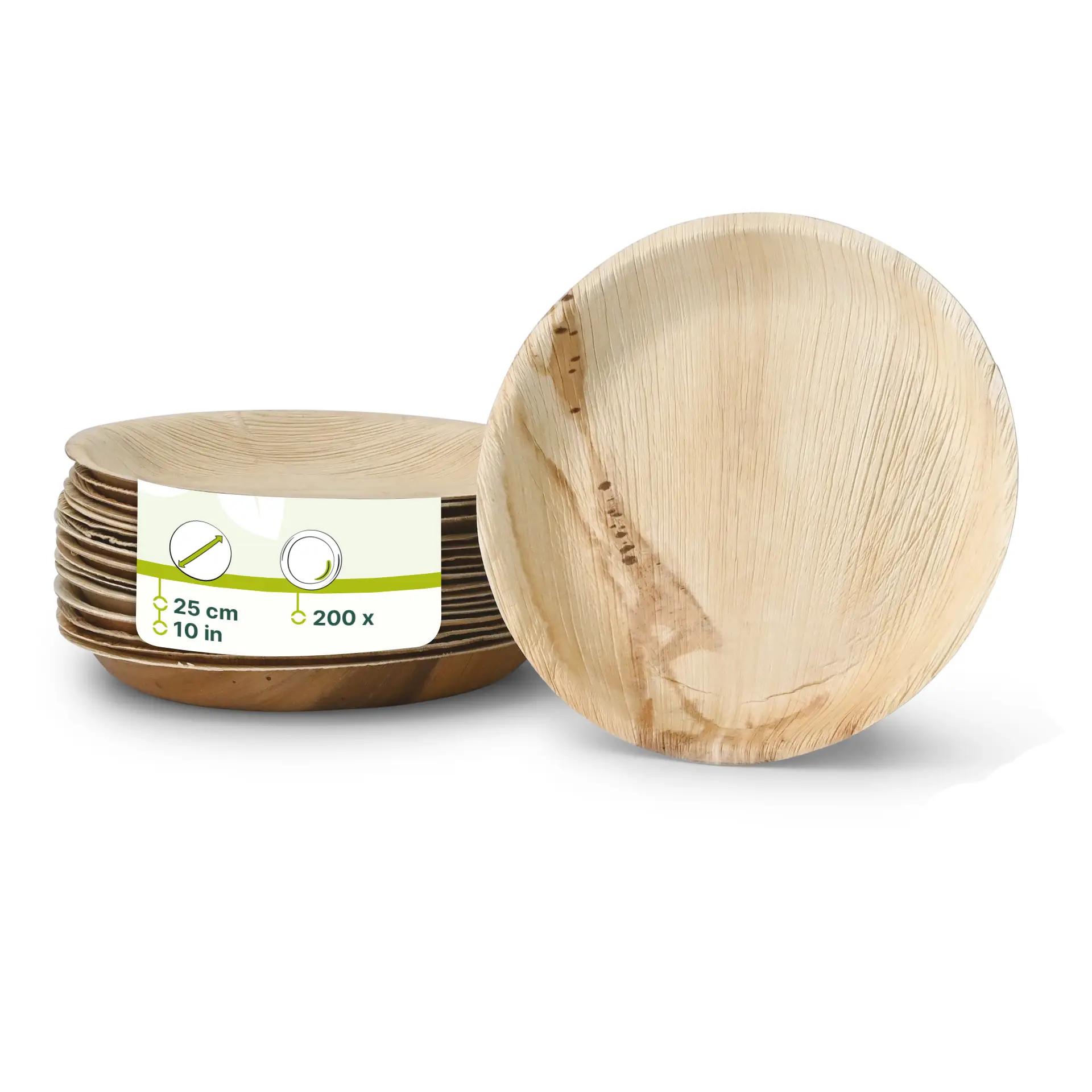 Palm leaf plates "Palmware®" Ø 25 cm, round Palm leaf plates "Palmware®" Ø 25 cm, round
