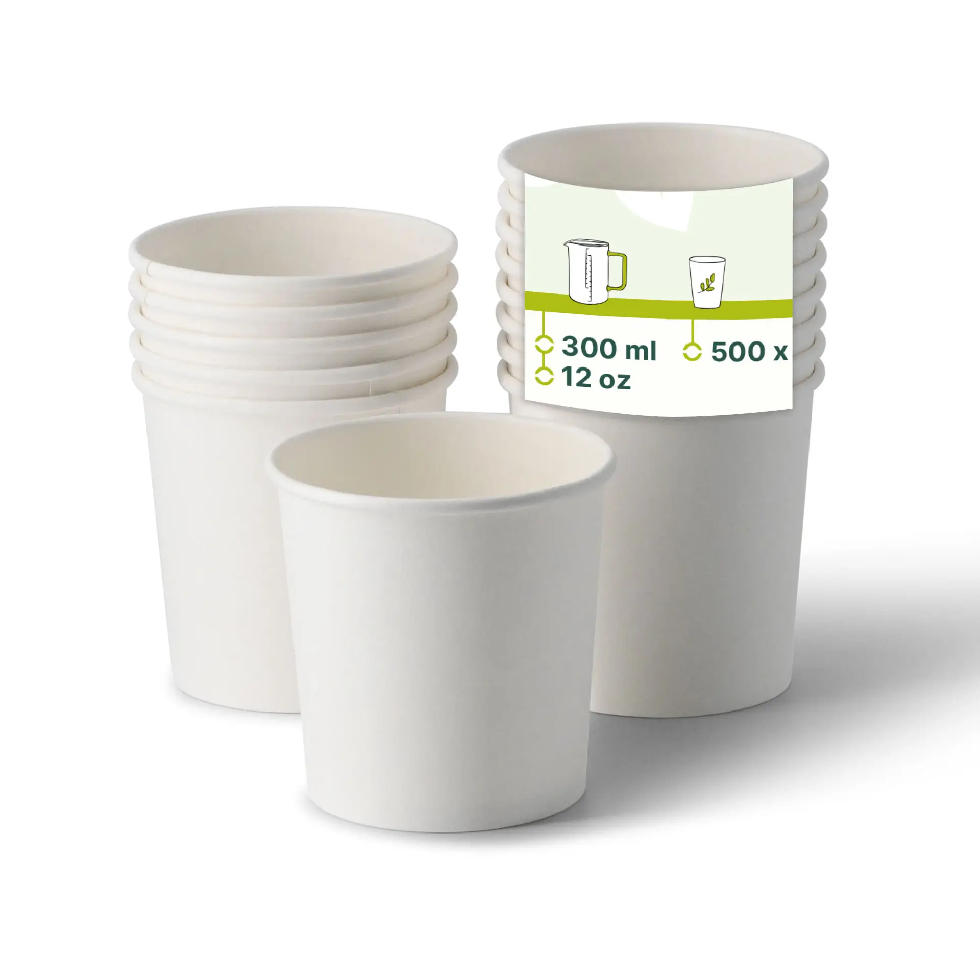 Soup cup to go made of cardboard (Premium) 12 oz, Ø 90 mm, white, eco-friendly coating Soup cup to go made of cardboard (Premium) 12 oz, Ø 90 mm, white, eco-friendly coating