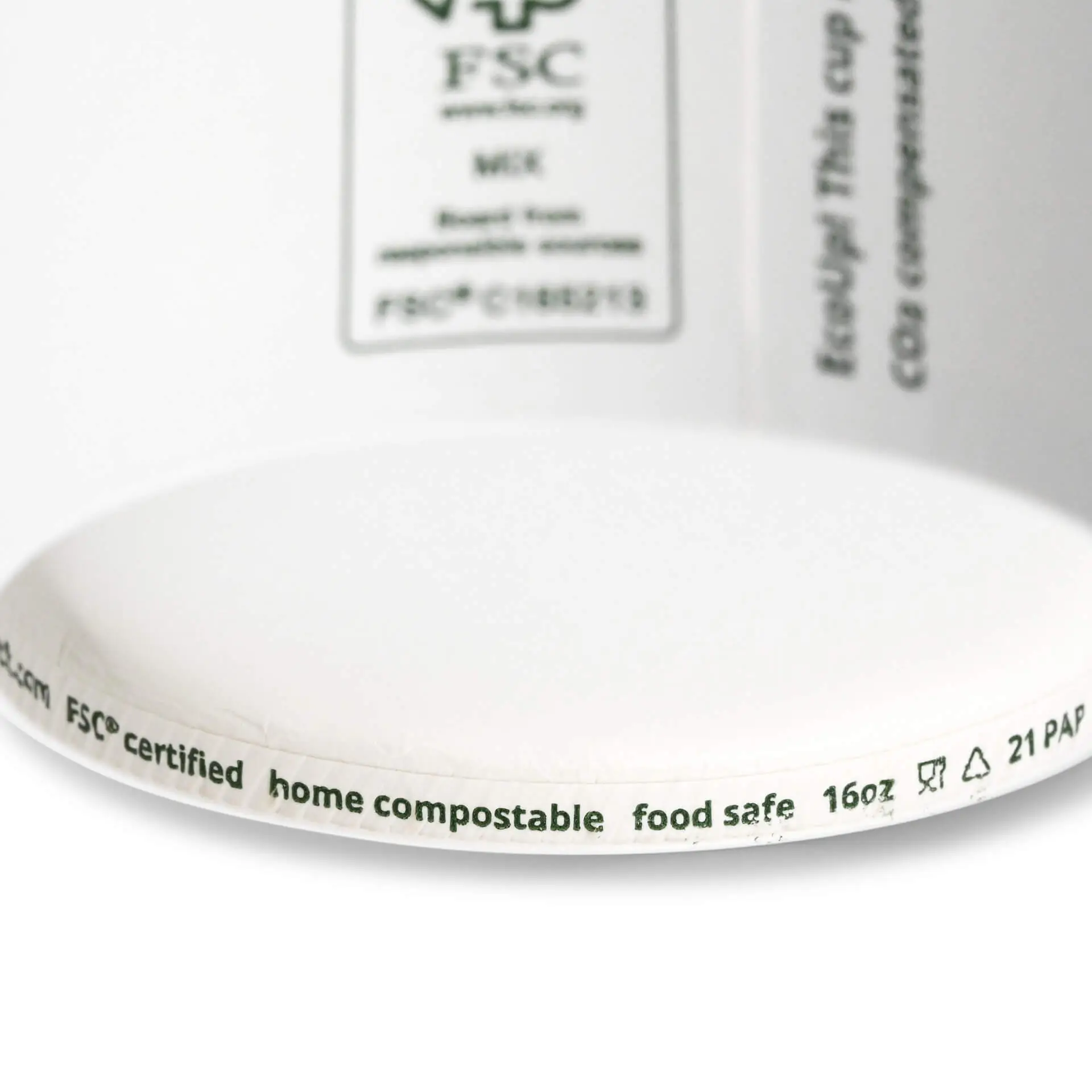 16 oz Paper Ice Cream Cups XXL, Ø 92 mm, white