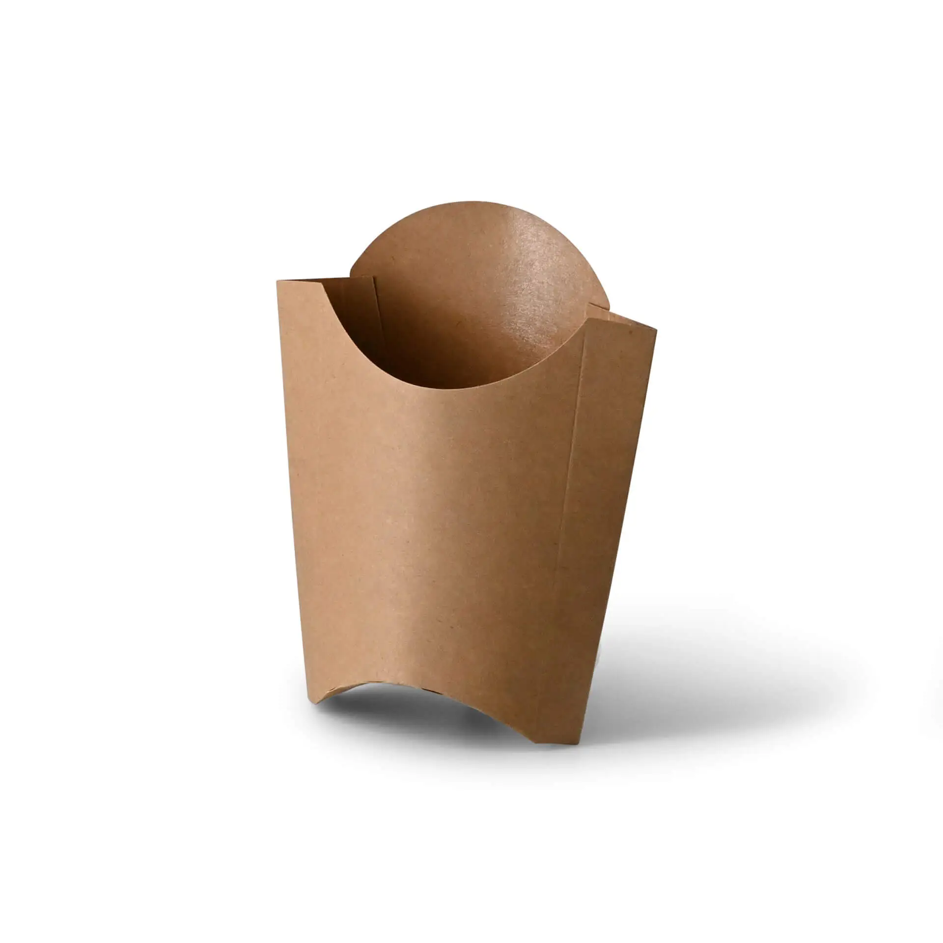 Cardboard chips scoops 8.5 x 5 x 12 cm, brown