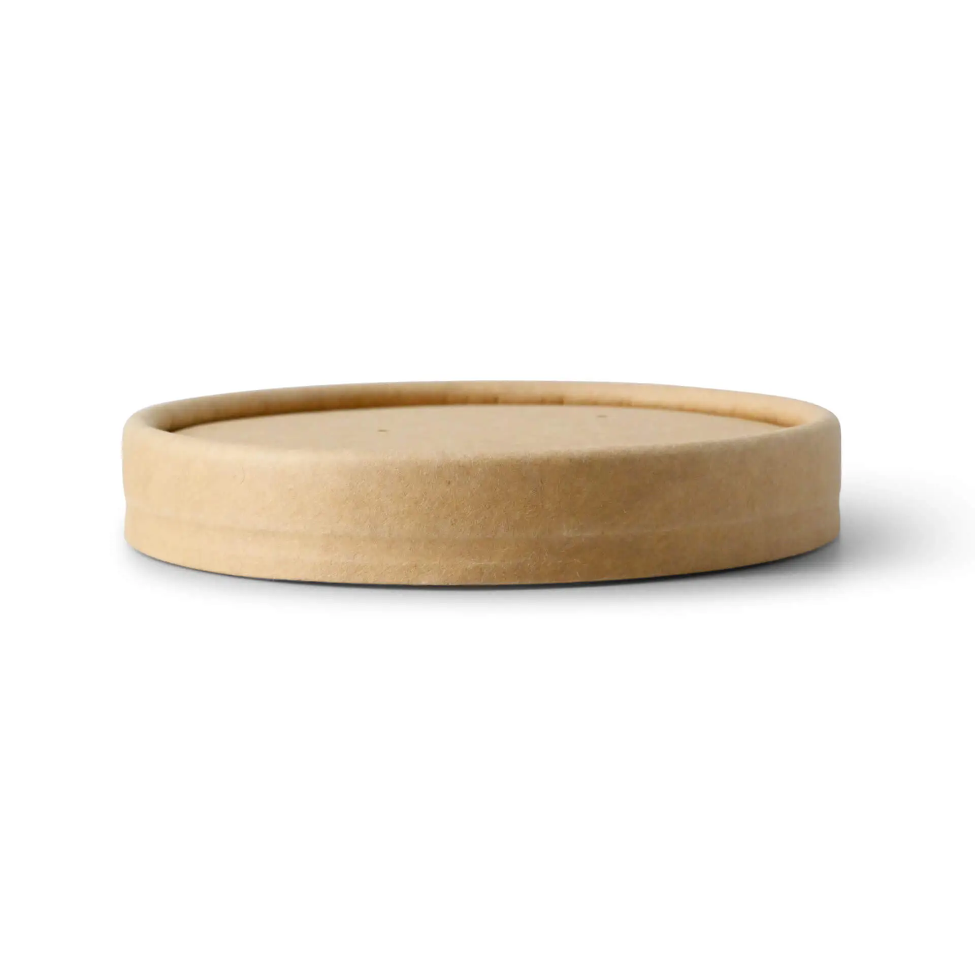 Cardboard-membrane lids (eco-friendly coating) Ø 90 mm, brown