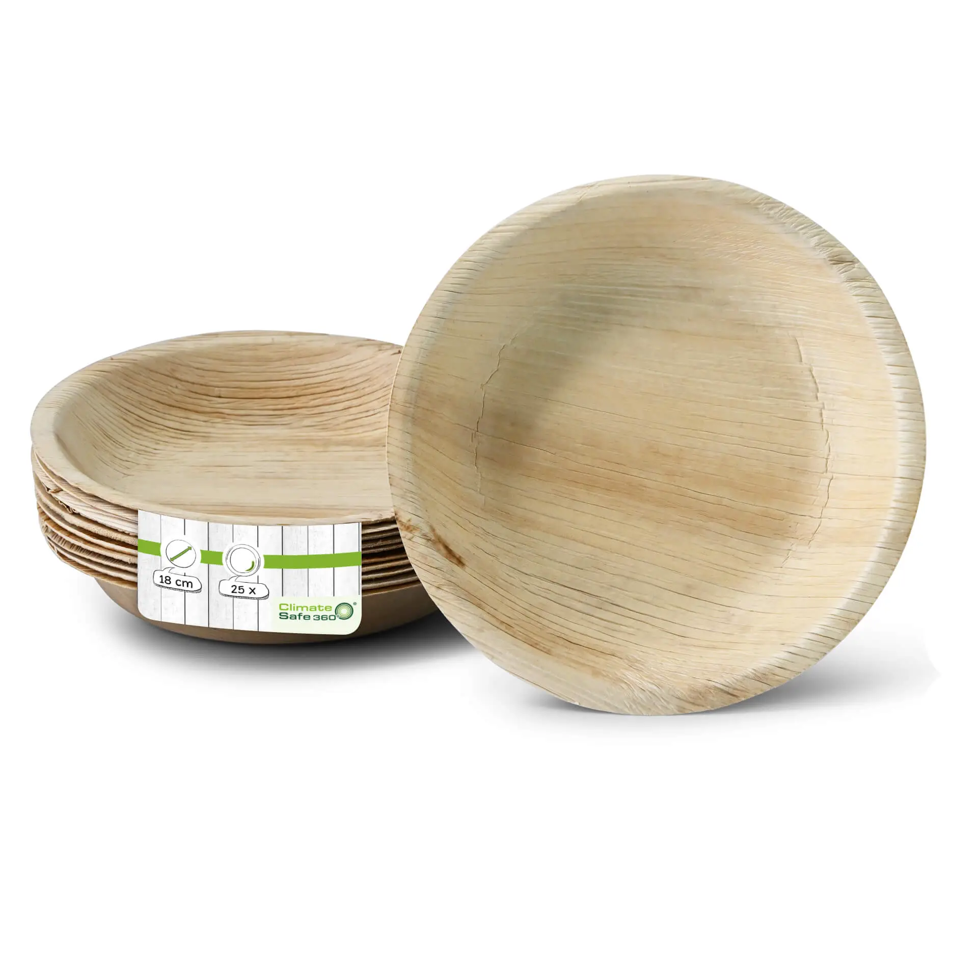 Palm leaf plates "Palmware®" Ø 18 cm, deep, round