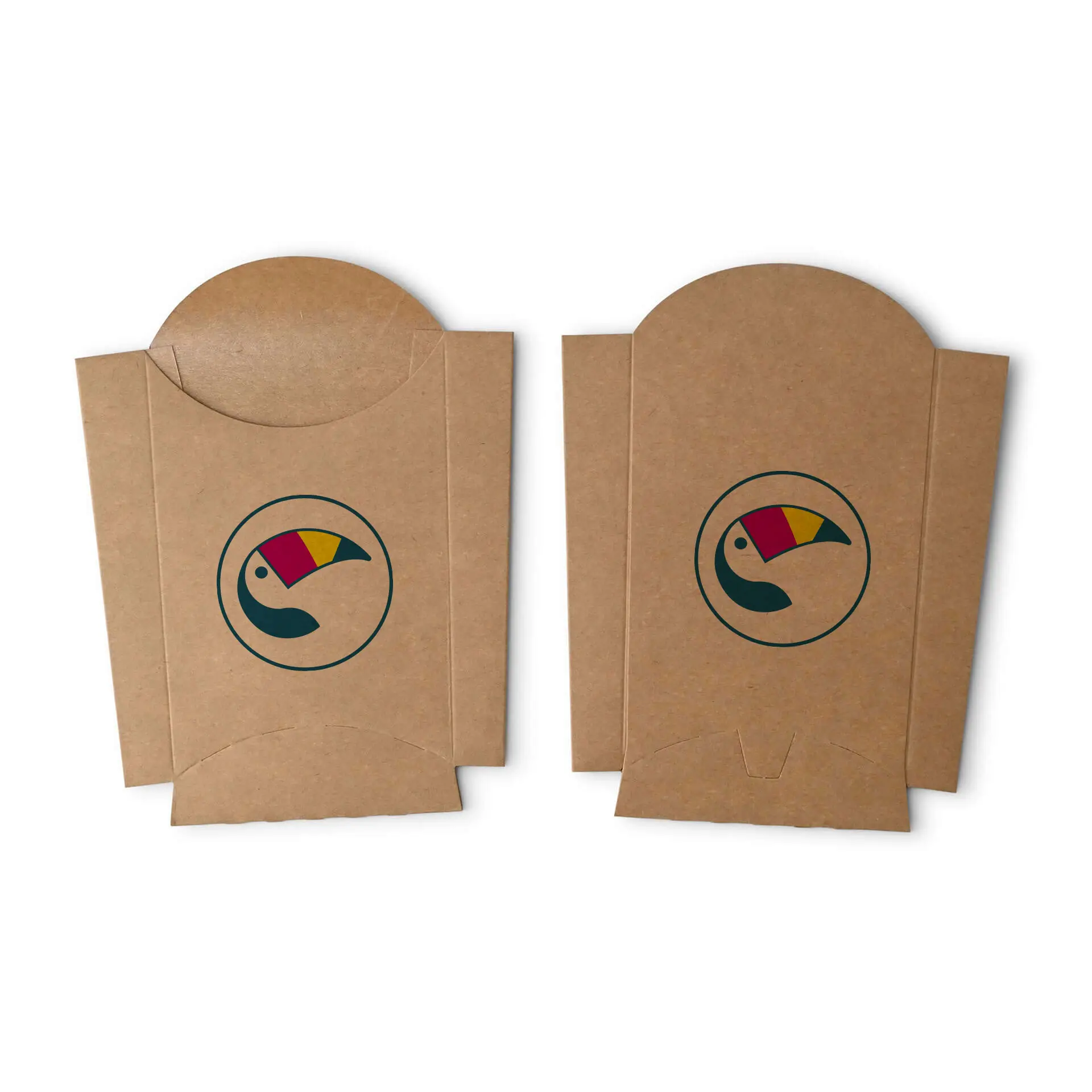 Custom printed fries scoops, 8.5 x 5 x 12 cm, water-based coating